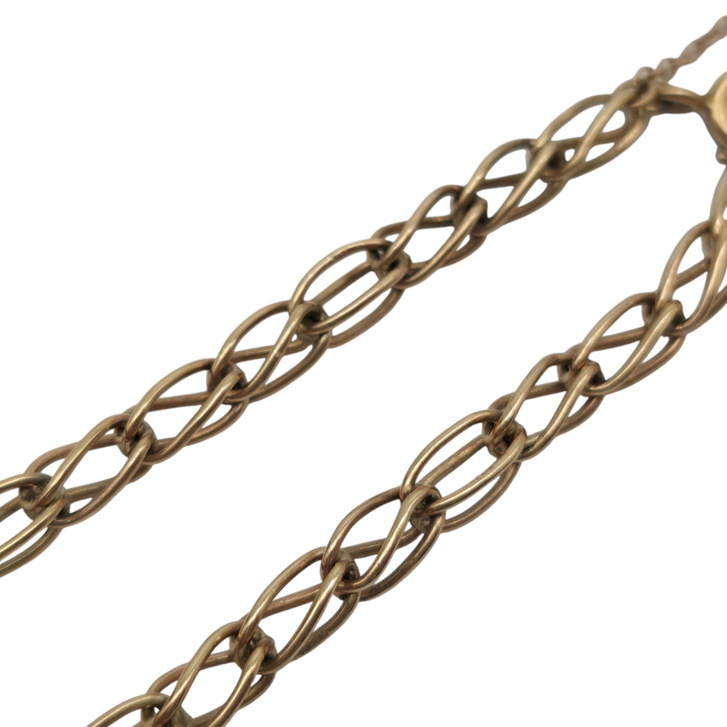 9ct 375 Yellow Gold Fancy Link Bracelet 1958 L 18.3 cm 7.5 g.