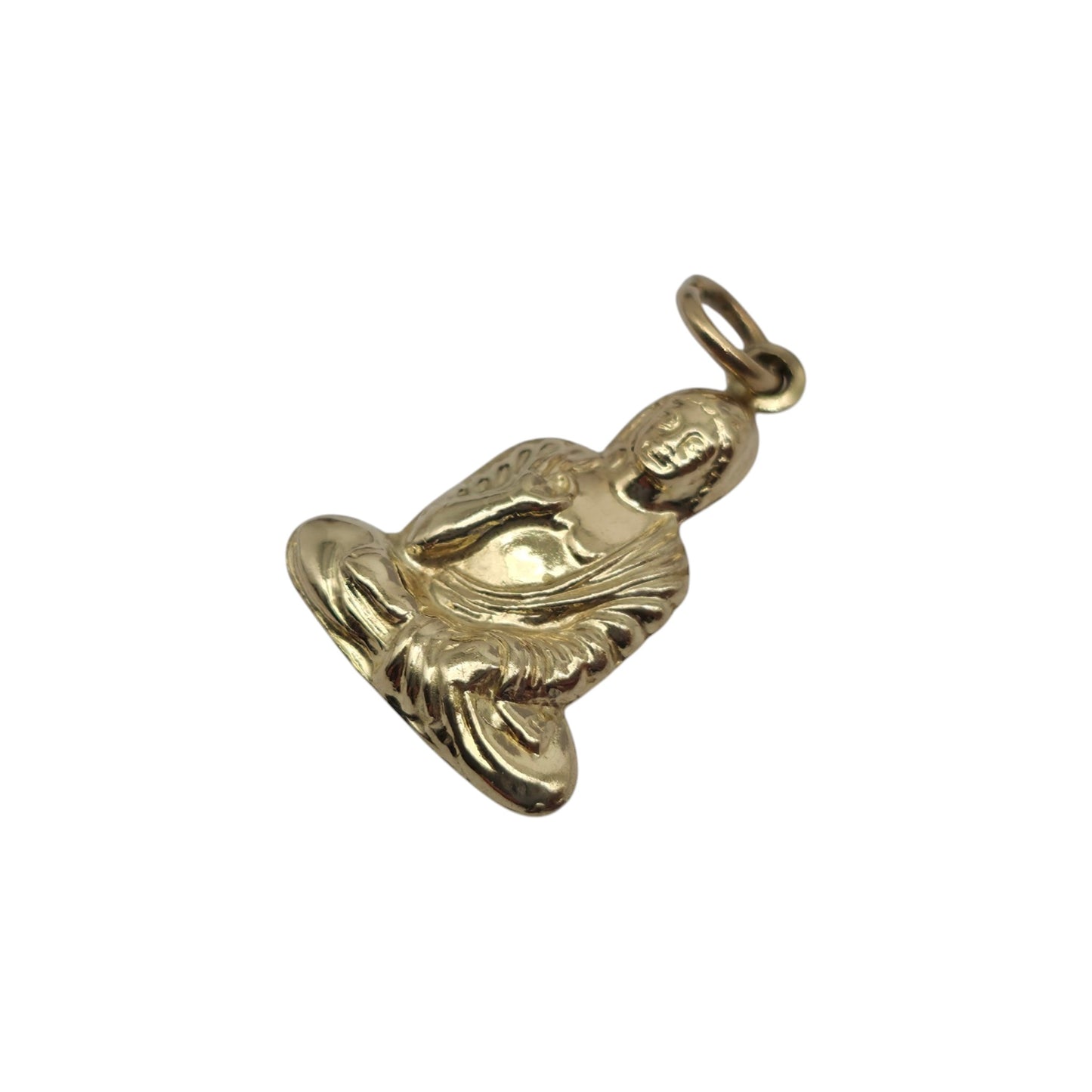 9ct Yellow Gold Buddha Charm L 1.5 cm 0.9 g.