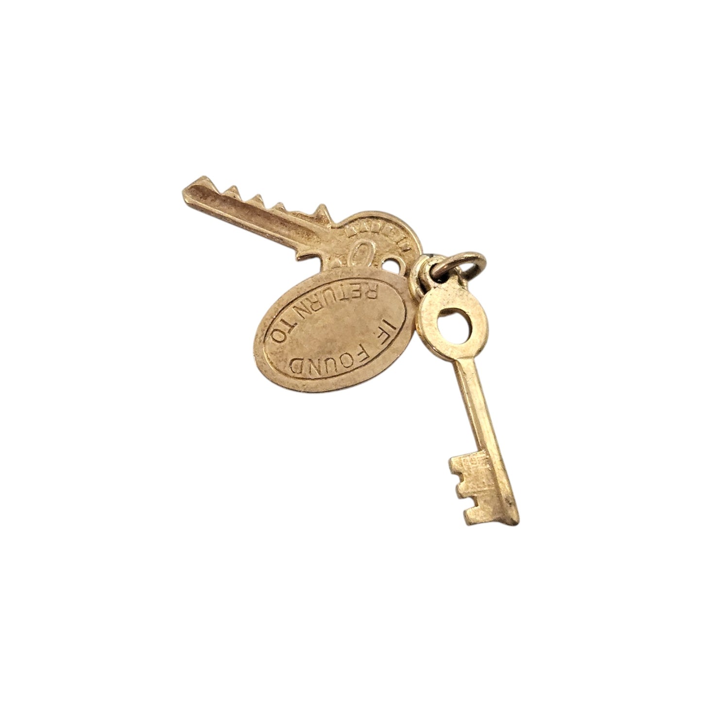 9ct 375 Yellow Gold Bundle Of Keys Charm 1959 L 1.6 cm 1.3 g.