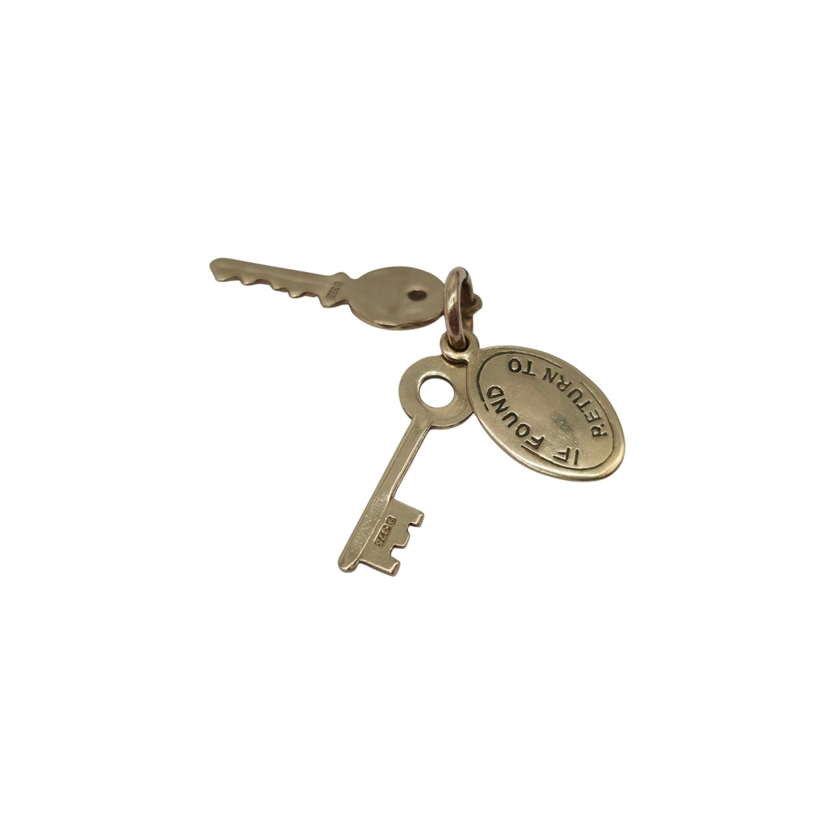 9ct 375 Yellow Gold Bundle Of Keys Charm 1968 L 1.7 cm 1.1 g.