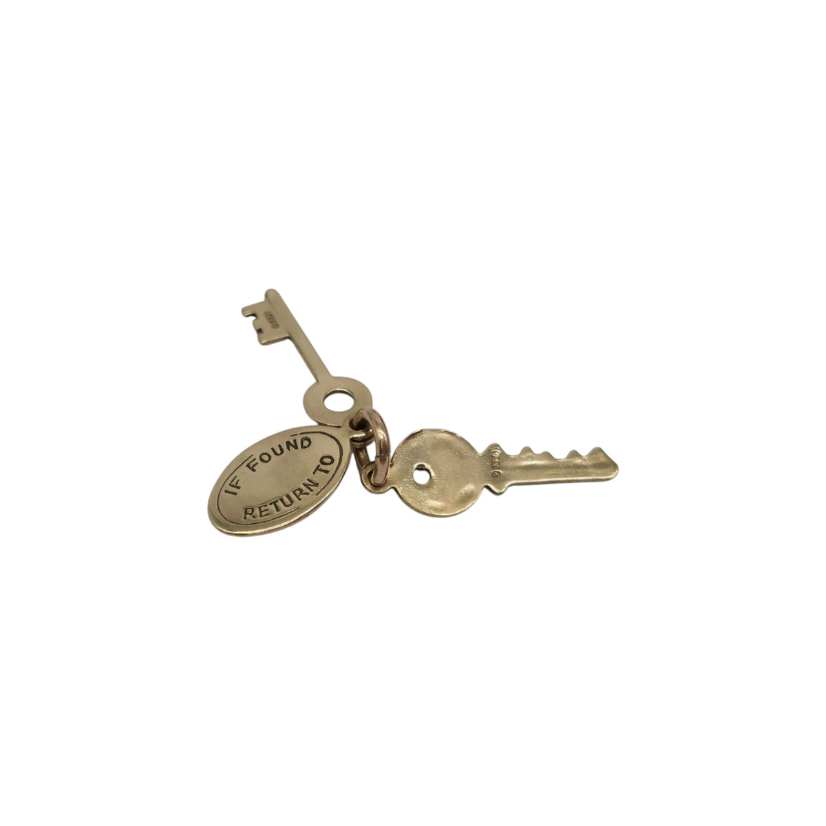 9ct 375 Yellow Gold Bundle Of Keys Charm 1968 L 1.7 cm 1.1 g.