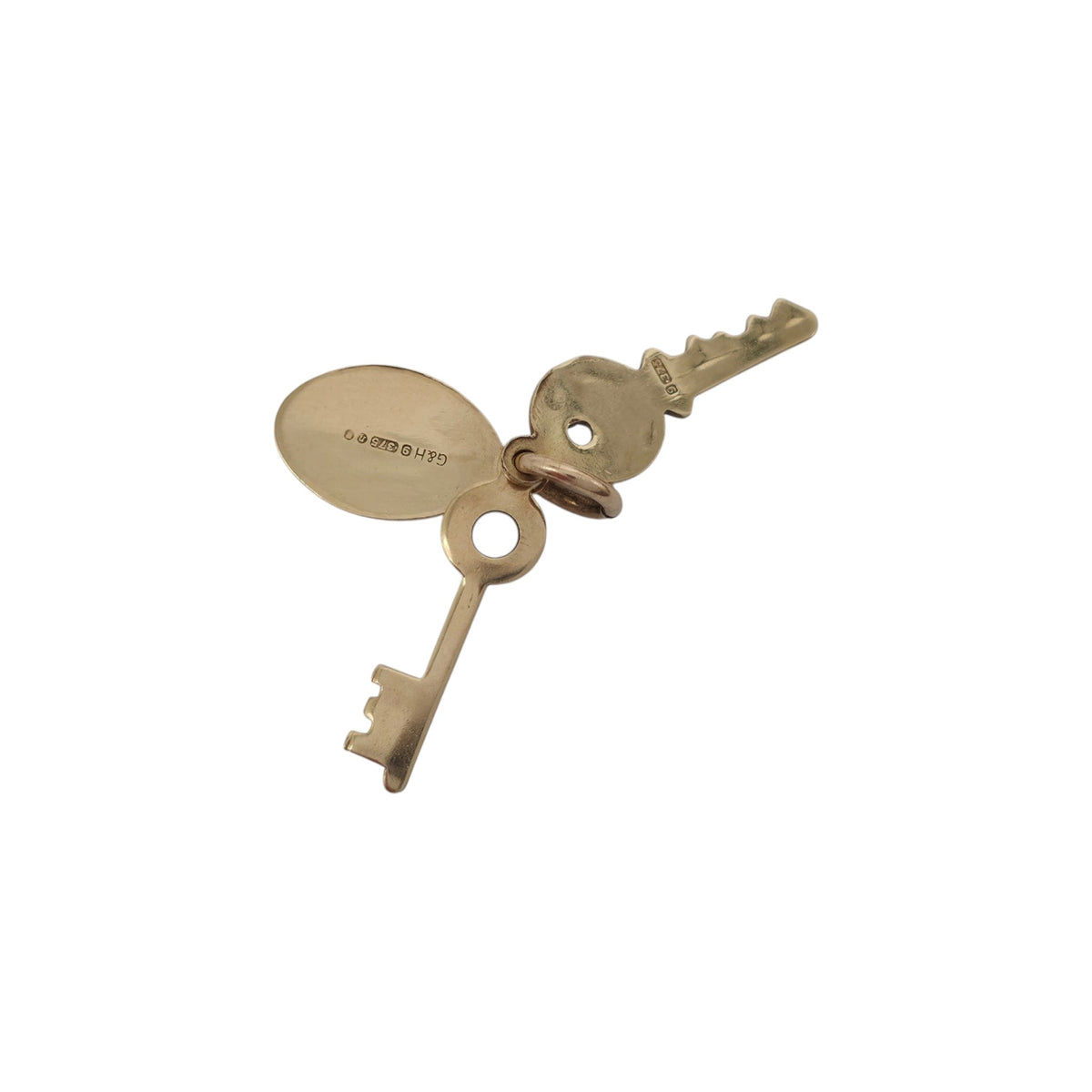 9ct 375 Yellow Gold Bundle Of Keys Charm 1968 L 1.7 cm 1.1 g.