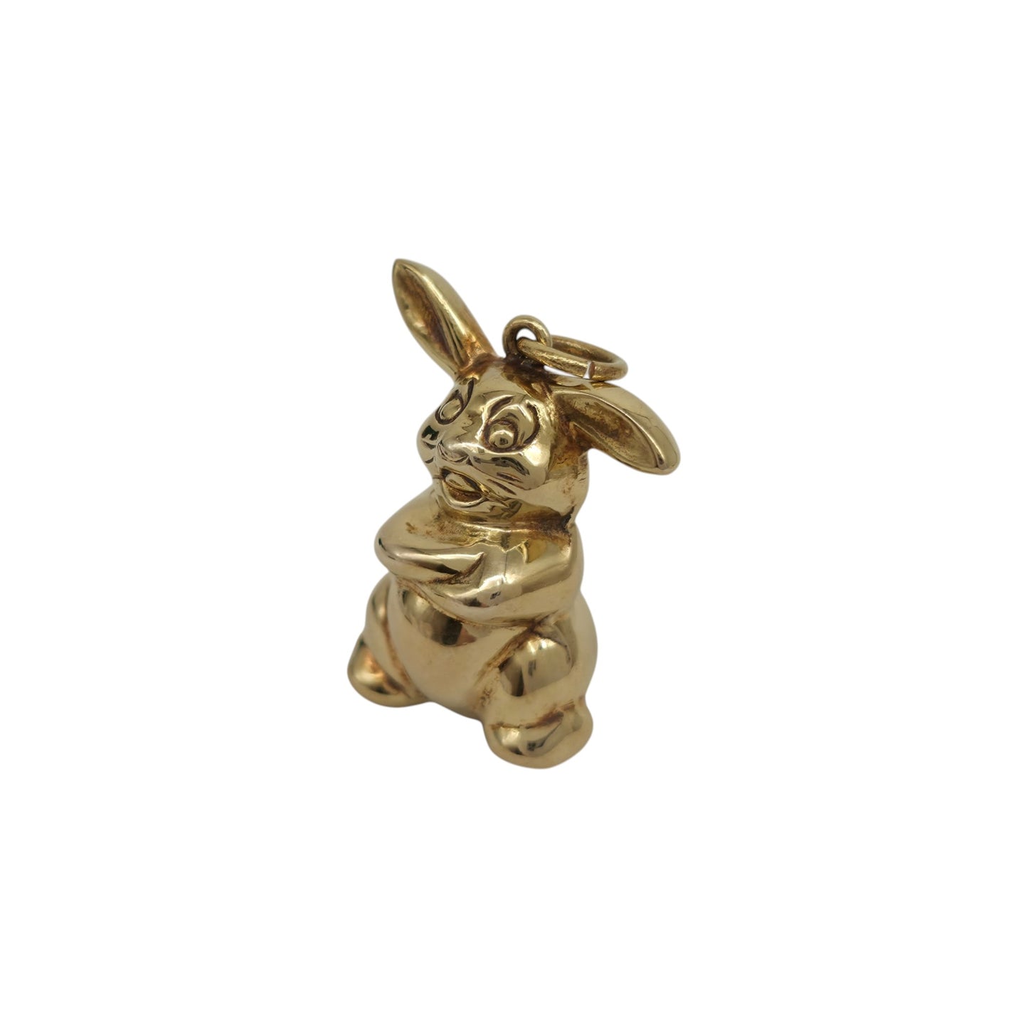 Georg Jensen 9ct 375 Yellow Gold Bunny Charm 1965 L 2.1 cm 2.1 g.