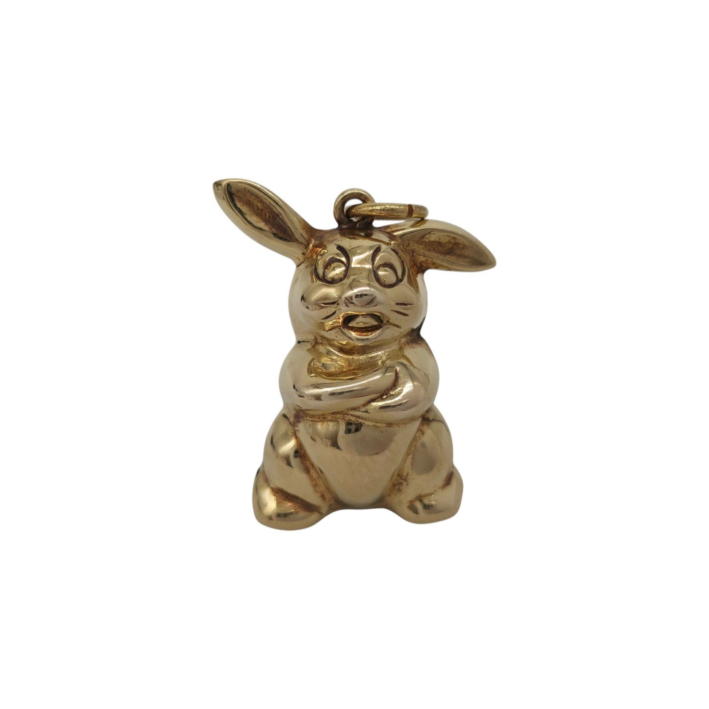 Georg Jensen 9ct 375 Yellow Gold Bunny Charm 1965 L 2.1 cm 2.1 g.