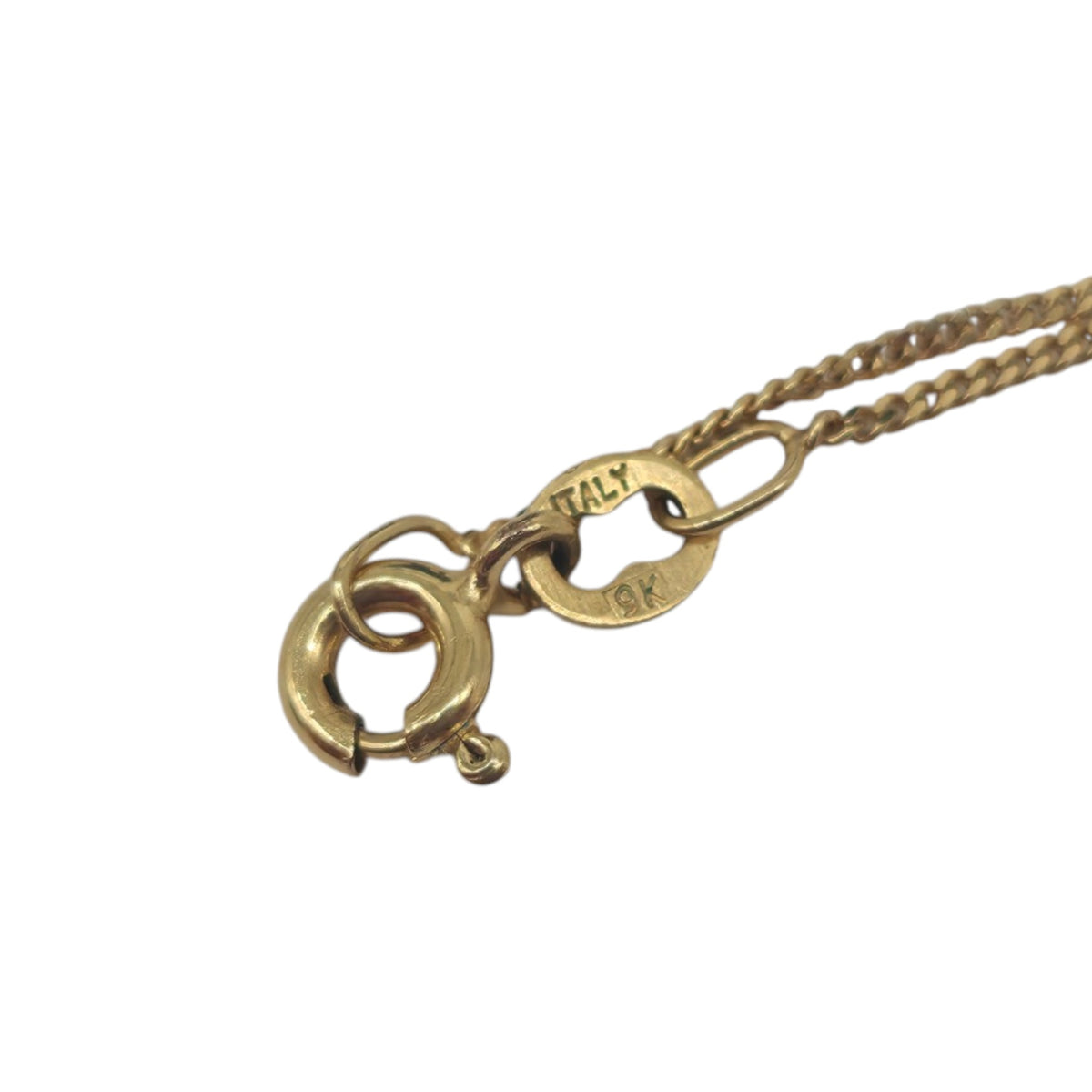 9ct 375 Yellow Gold Butterfly Necklace 1980 L 39.3 cm 2.3 g.