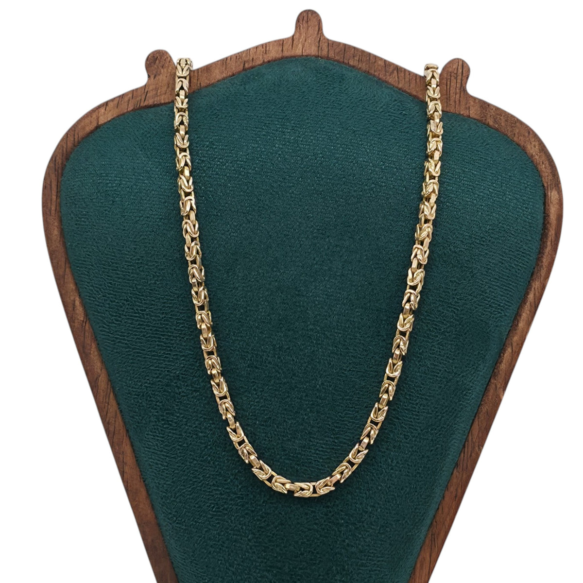 9ct 375 Yellow Gold Byzantine Chain c.1986 L 48.5 cm 20.6 g.