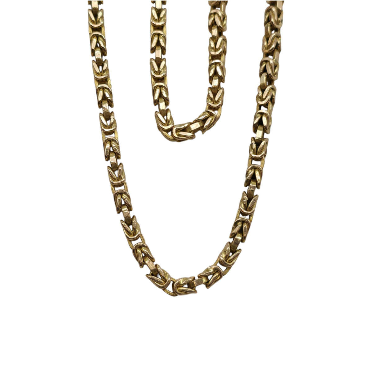 9ct 375 Yellow Gold Byzantine Chain c.1986 L 48.5 cm 20.6 g.