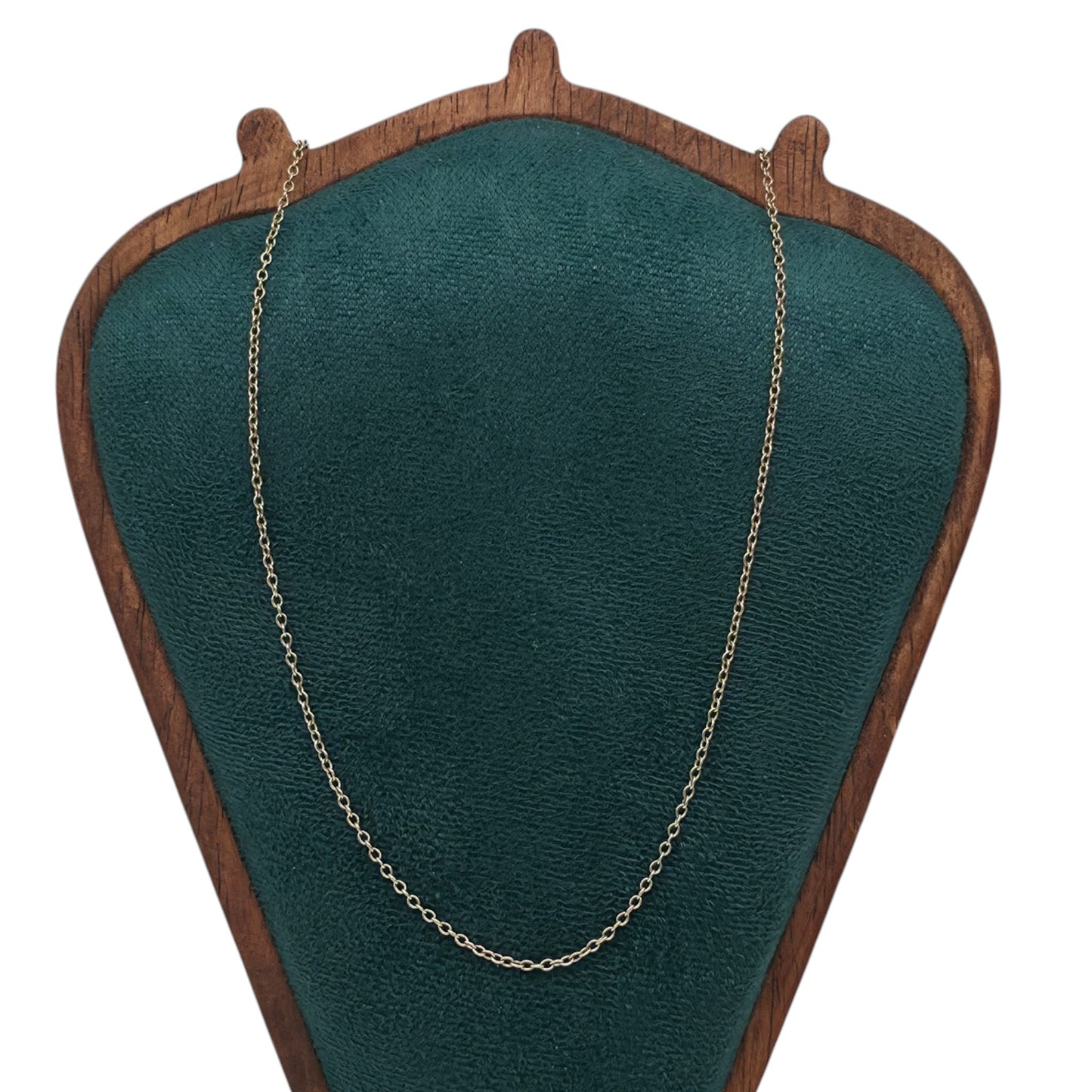 9ct Yellow Gold Cable Link Chain L 60.7 cm 2.5 g.