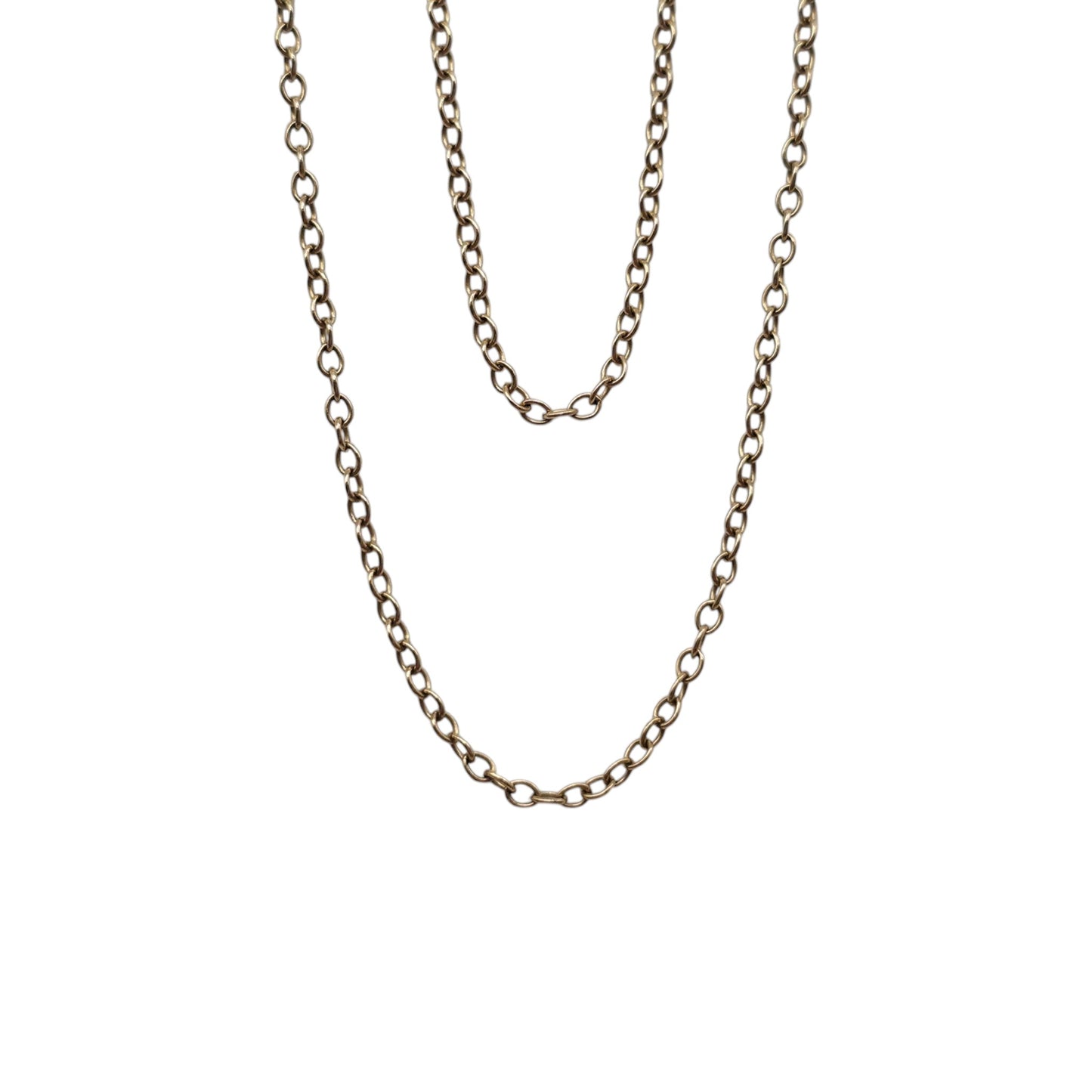 9ct Yellow Gold Cable Link Chain L 60.7 cm 2.5 g.