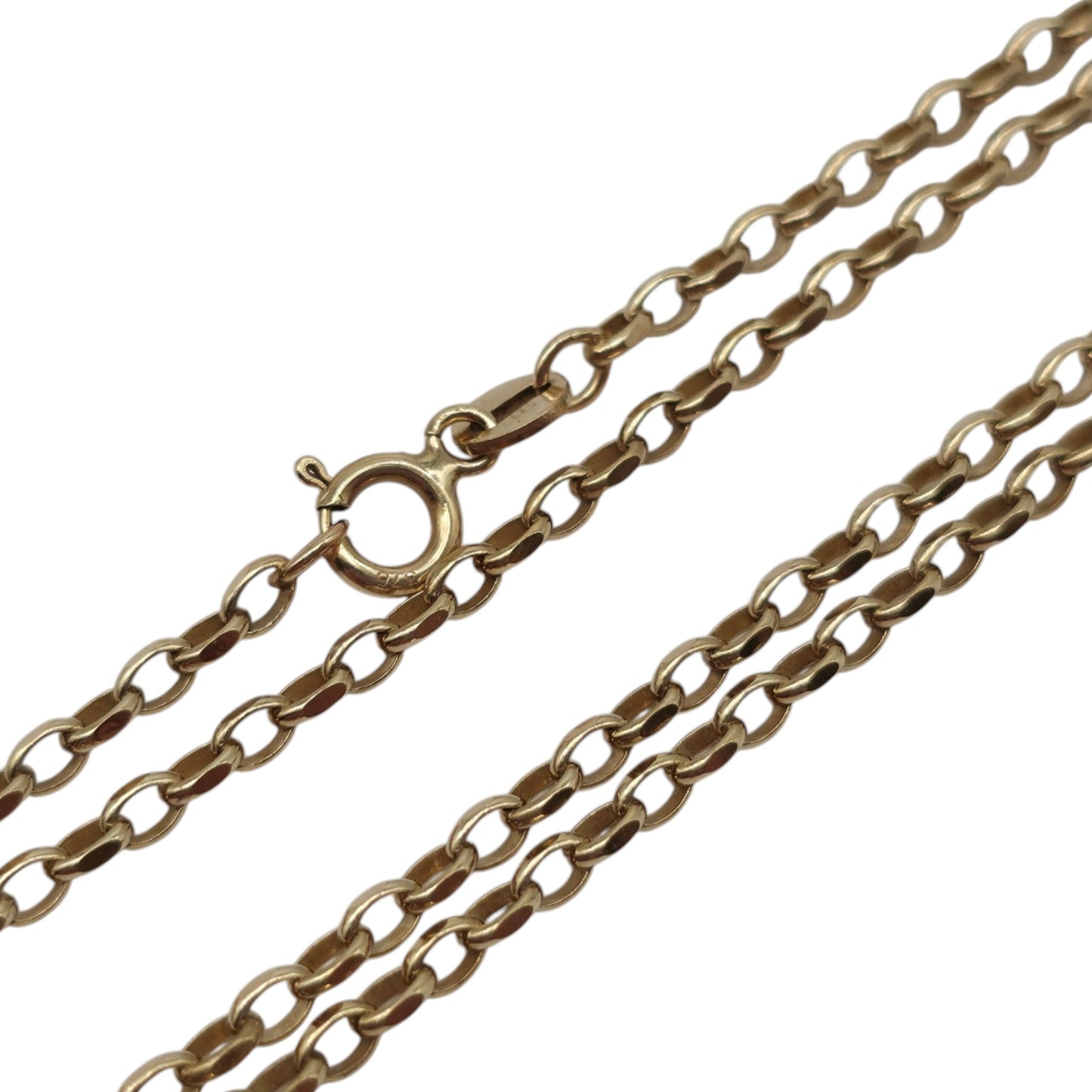 9ct 375 Yellow Gold Cable Chain L 56.0 cm 5.6 g.