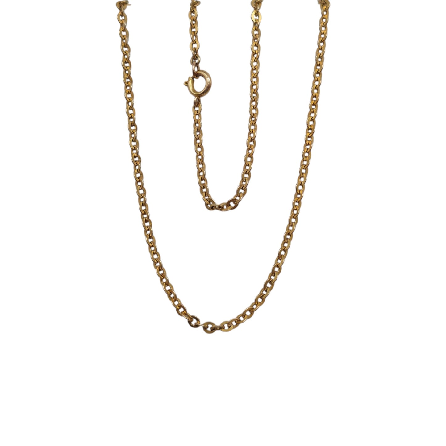 9ct Yellow Gold Cable Link Chain L 40.7 cm 4.3 g.