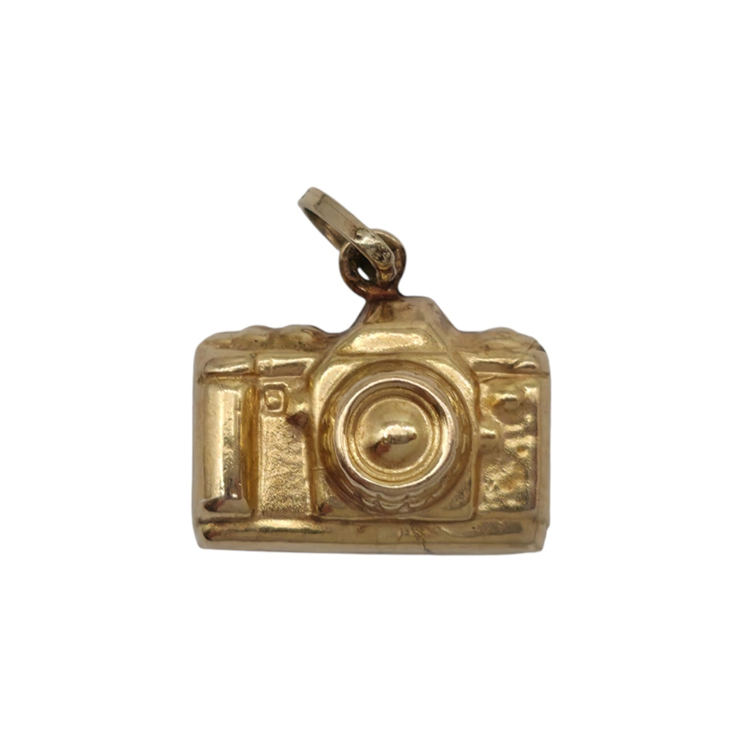 9ct 375 Yellow Gold Camera Charm L 1.3 cm 0.7 g.