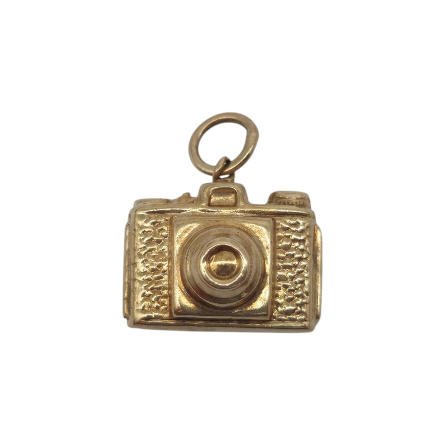 9ct 375 Yellow Gold Camera Charm 1964 L 1.4 cm 1.0 g.