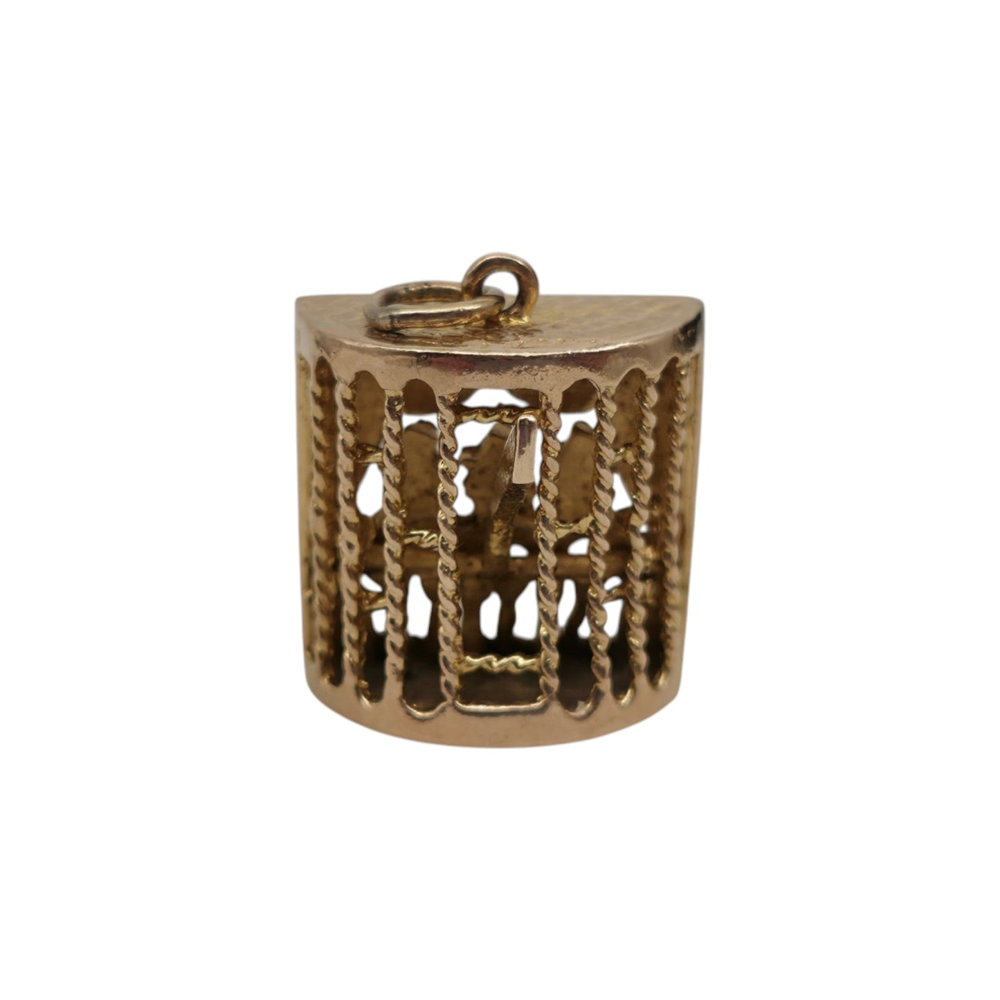 9ct 375 Yellow Gold Articulated Can Can Dancers Charm 1962 L 1.4 cm 3.5 g.