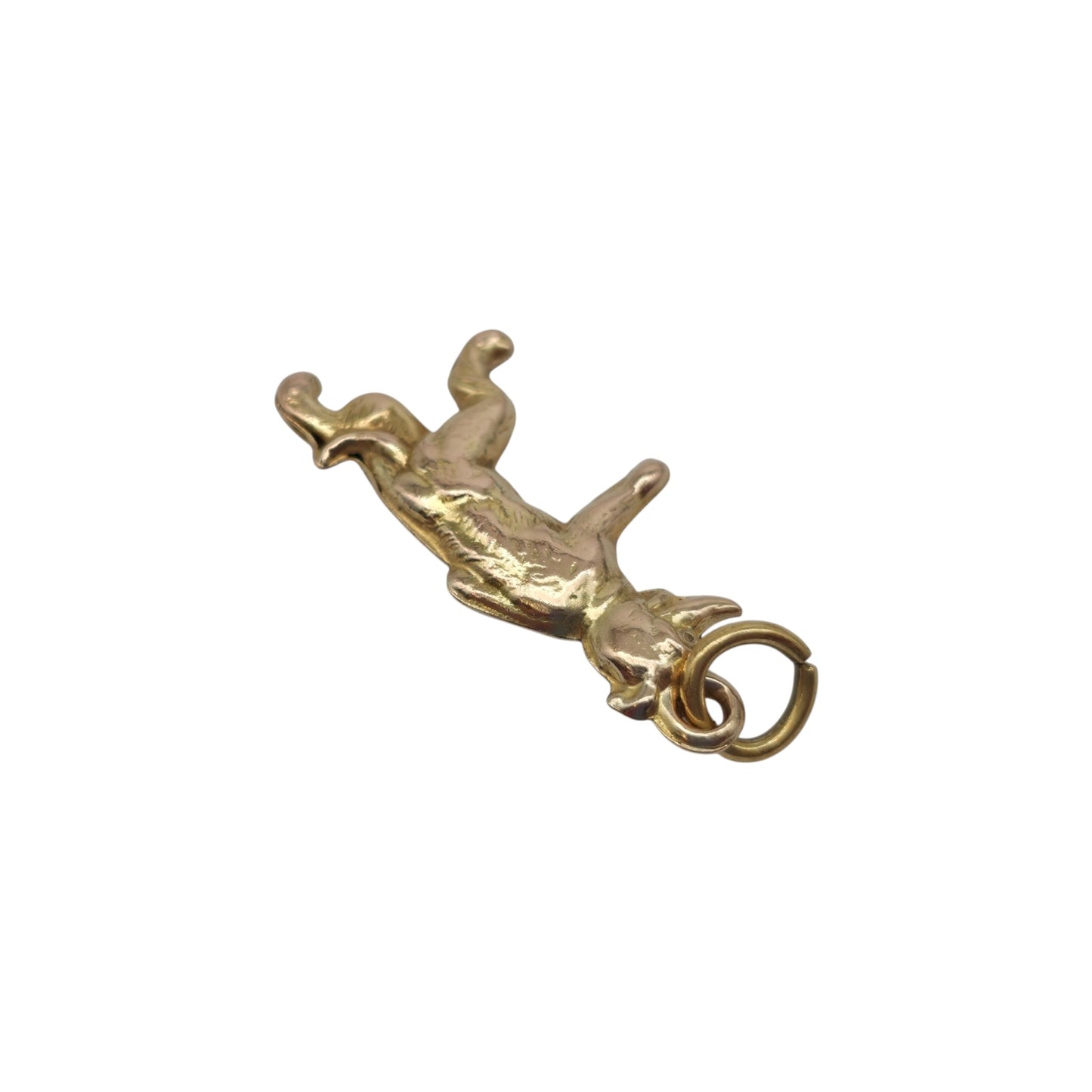 Antique 9ct Yellow Gold Cartoon Bear Charm c.1920's L 2.1 cm 0.6 g.