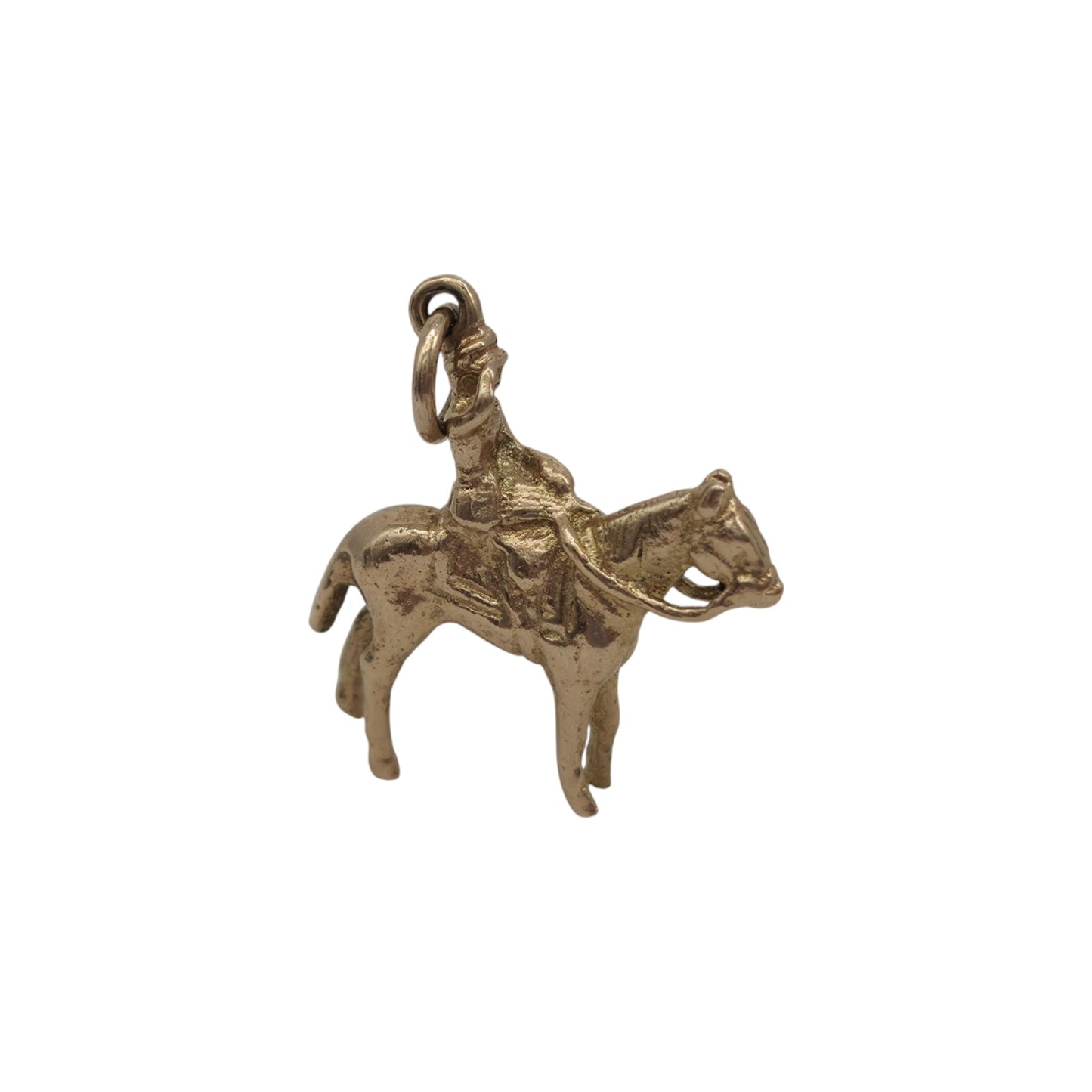 9ct 375 Yellow Gold Lady Godiva Charm 1968 L 1.8 cm 3.0 g.