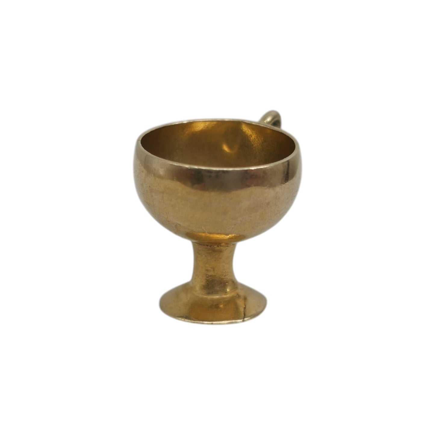 9ct 375 Yellow Gold Chalice Charm 1952 L 1.0 cm 0.9 g.