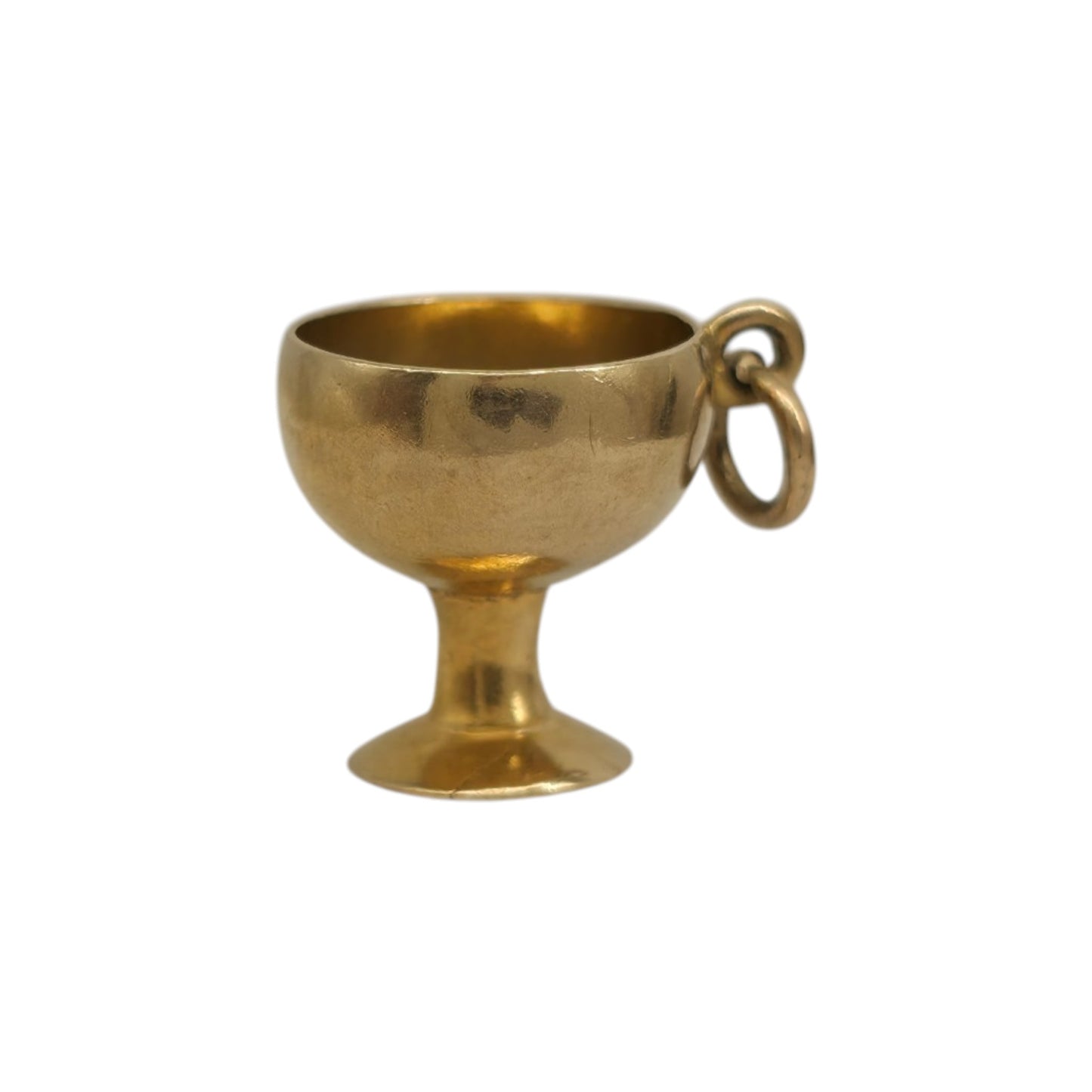 9ct 375 Yellow Gold Chalice Charm 1952 L 1.0 cm 0.9 g.