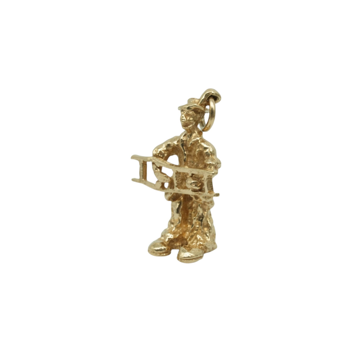 9ct 375 Yellow Gold Chimney Sweep Charm L 2.0 cm 3.9 g.