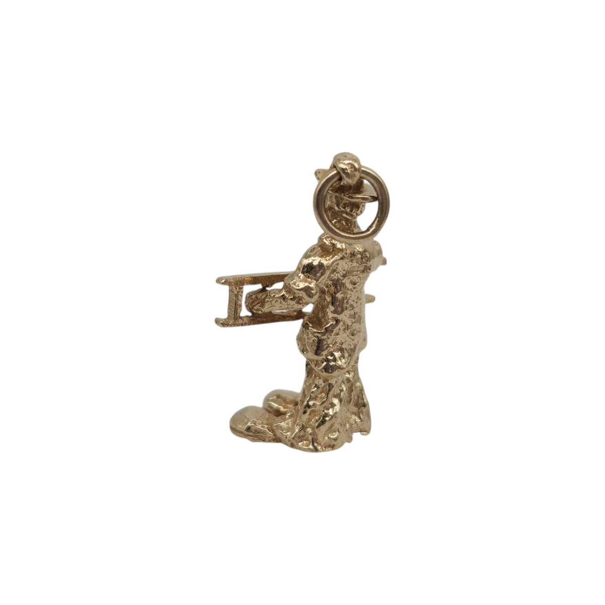 9ct 375 Yellow Gold Chimney Sweep Charm L 2.0 cm 3.9 g.