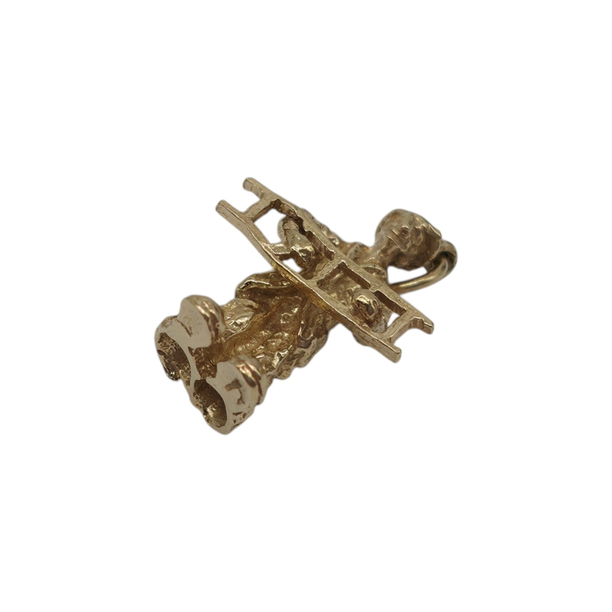 9ct 375 Yellow Gold Chimney Sweep Charm L 2.0 cm 3.9 g.