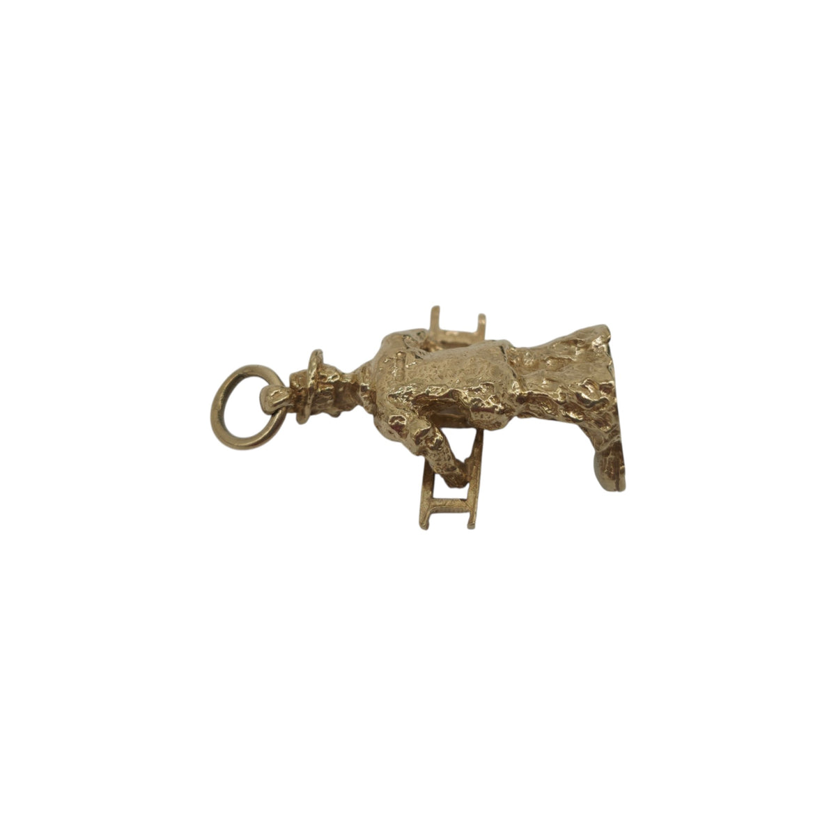 9ct 375 Yellow Gold Chimney Sweep Charm L 2.0 cm 3.9 g.