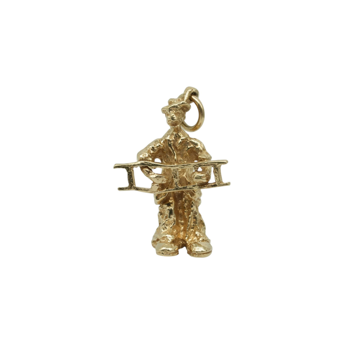 9ct 375 Yellow Gold Chimney Sweep Charm L 2.0 cm 3.9 g.
