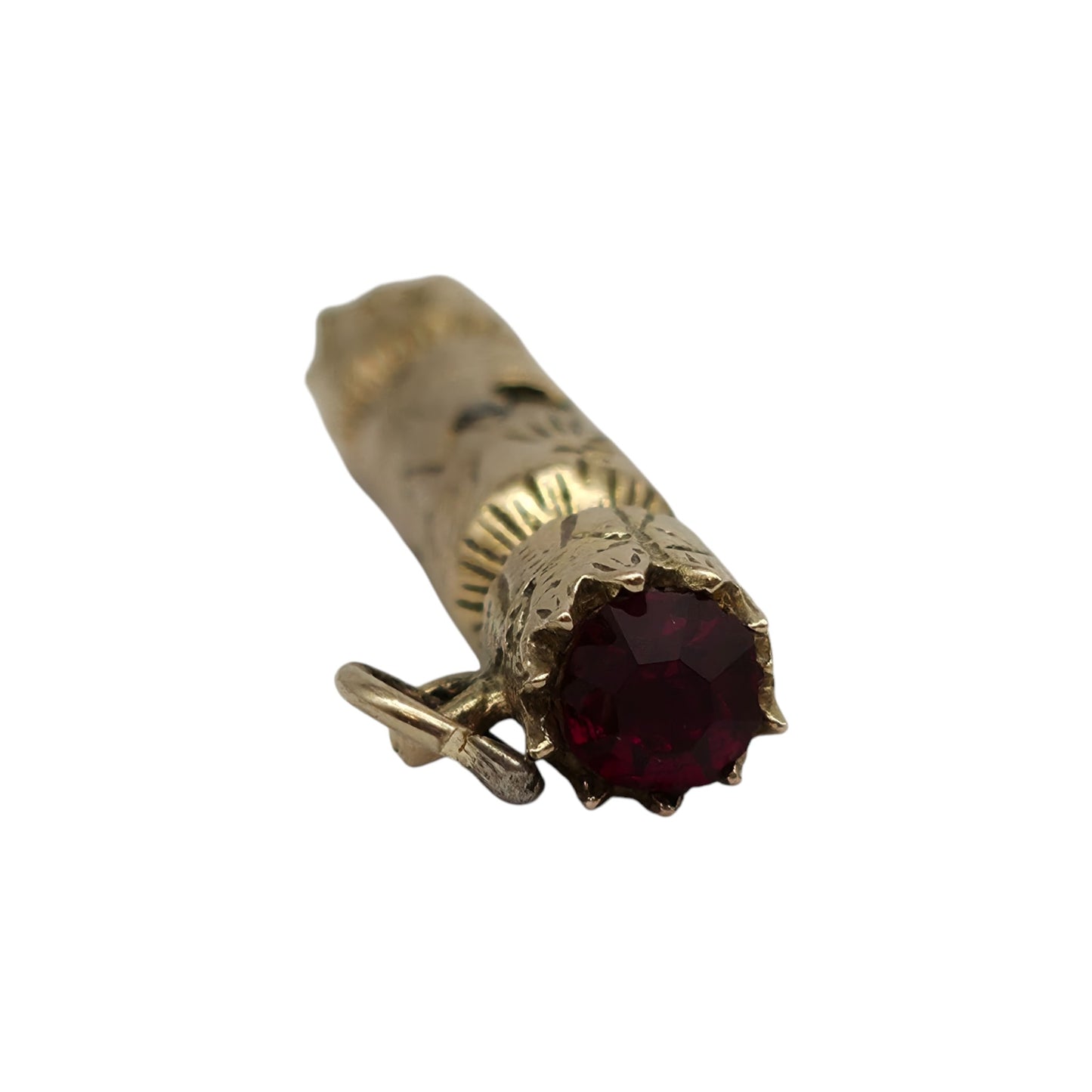 9ct 375 Yellow Gold Christmas Cracker Charm c.1960's L 2.7 cm 2.7 g.