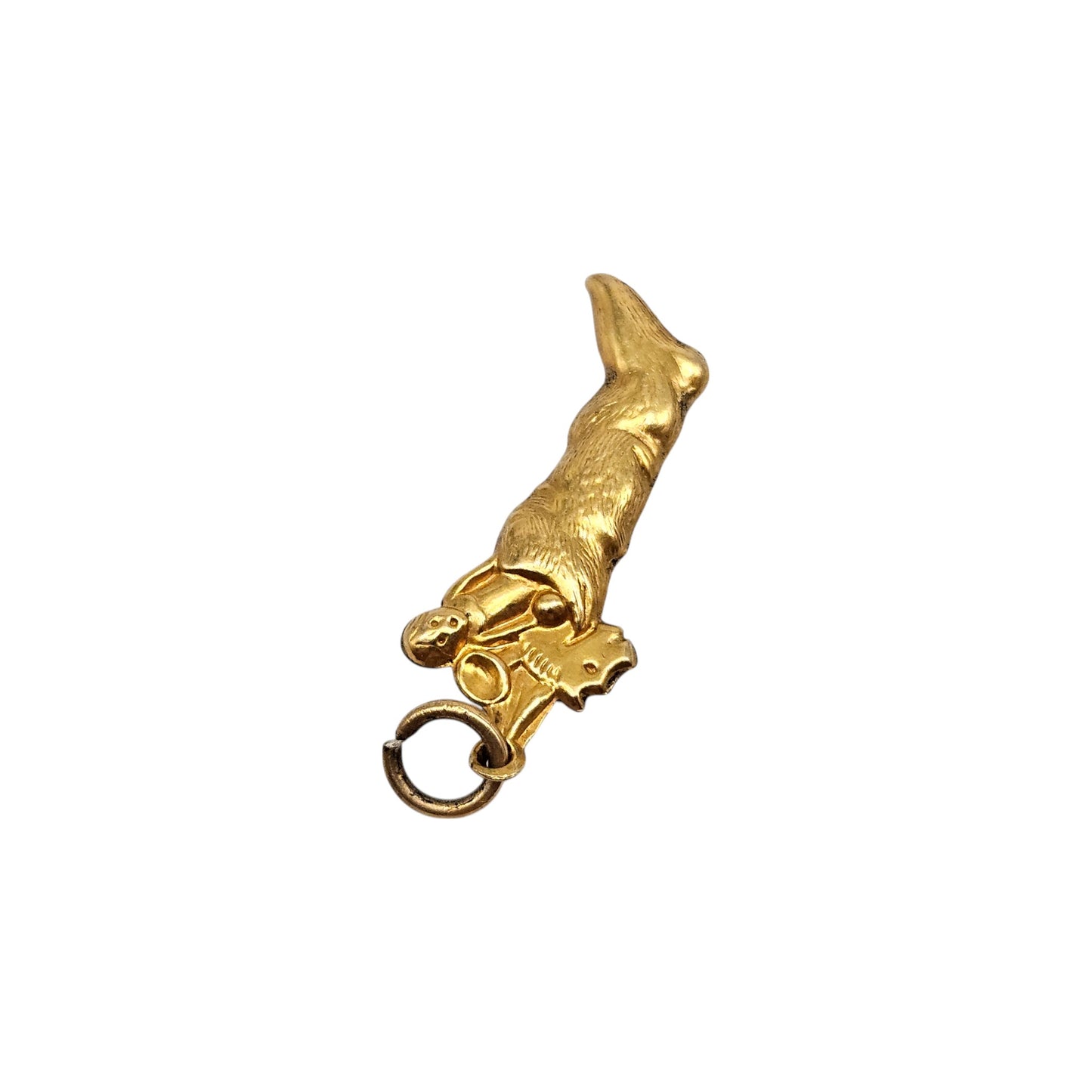 Rare Antique 9ct Yellow Gold Christmas Stocking Charm c.1900 L 2.5 cm 1.1 g.