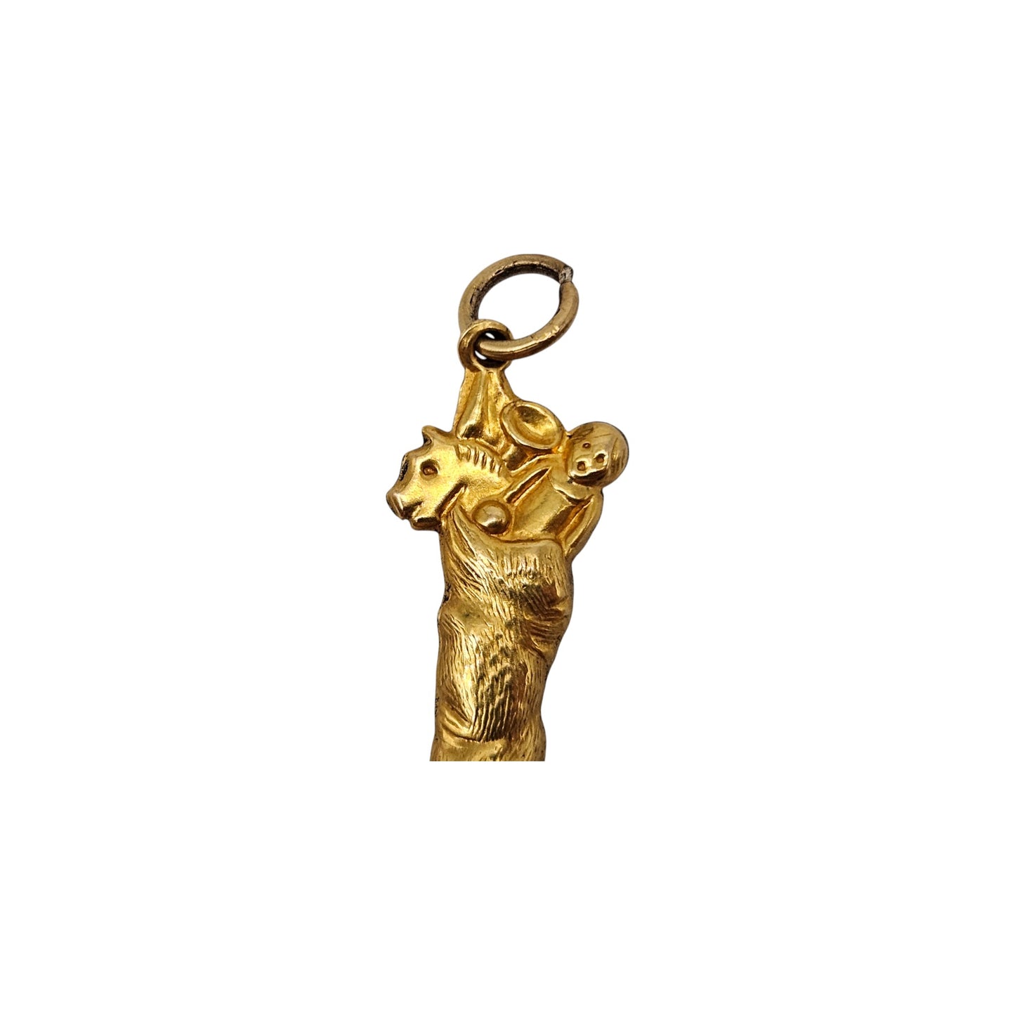 Rare Antique 9ct Yellow Gold Christmas Stocking Charm c.1900 L 2.5 cm 1.1 g.