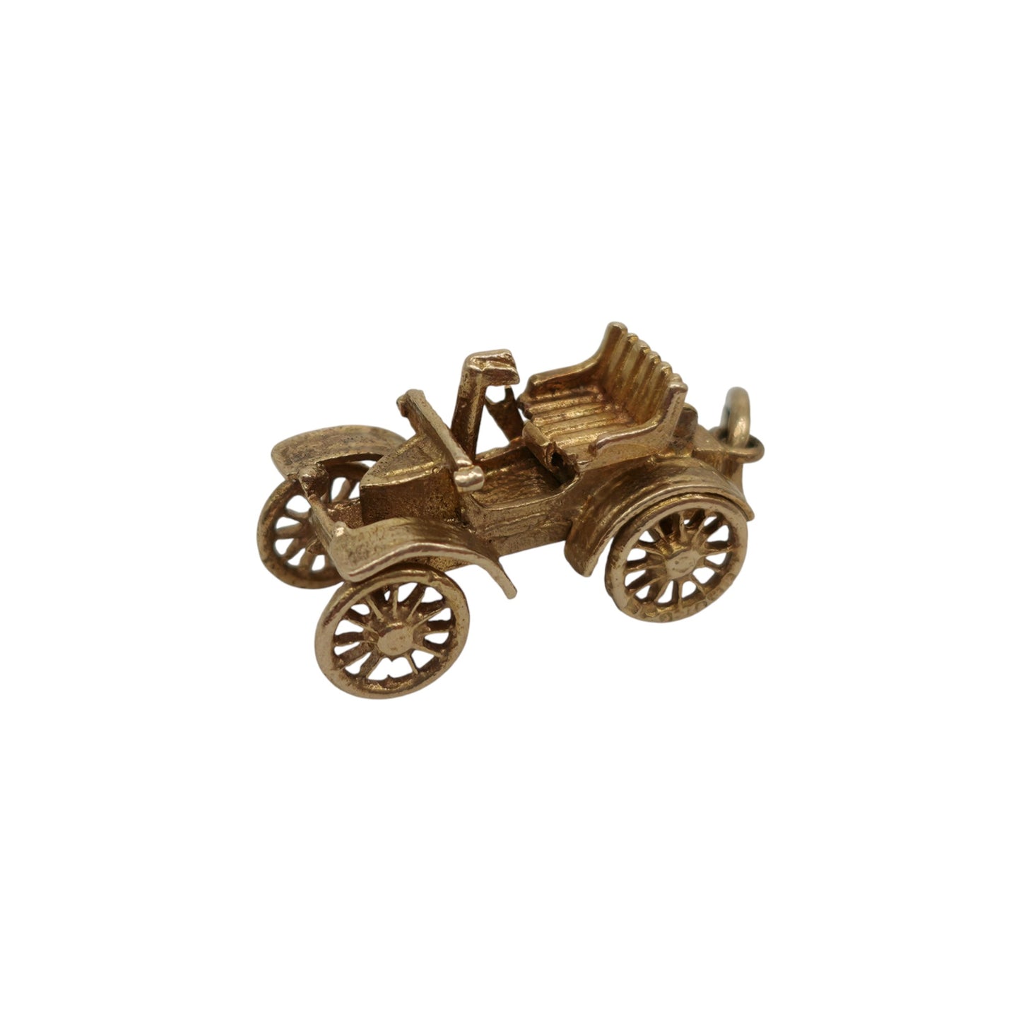 9ct 375 Yellow Gold Classic Car Opening Charm 1970 L 1.9 cm 3.3 g.