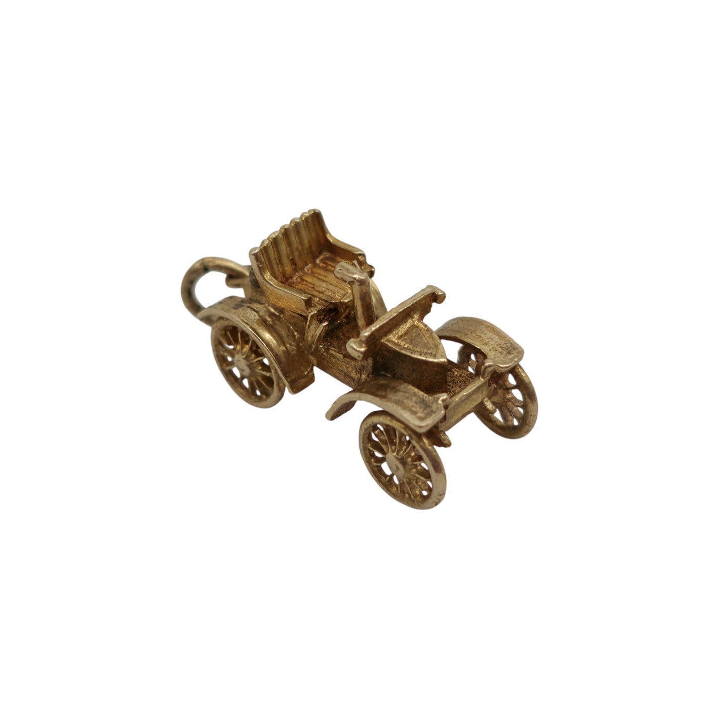 9ct 375 Yellow Gold Classic Car Opening Charm 1970 L 1.9 cm 3.3 g.