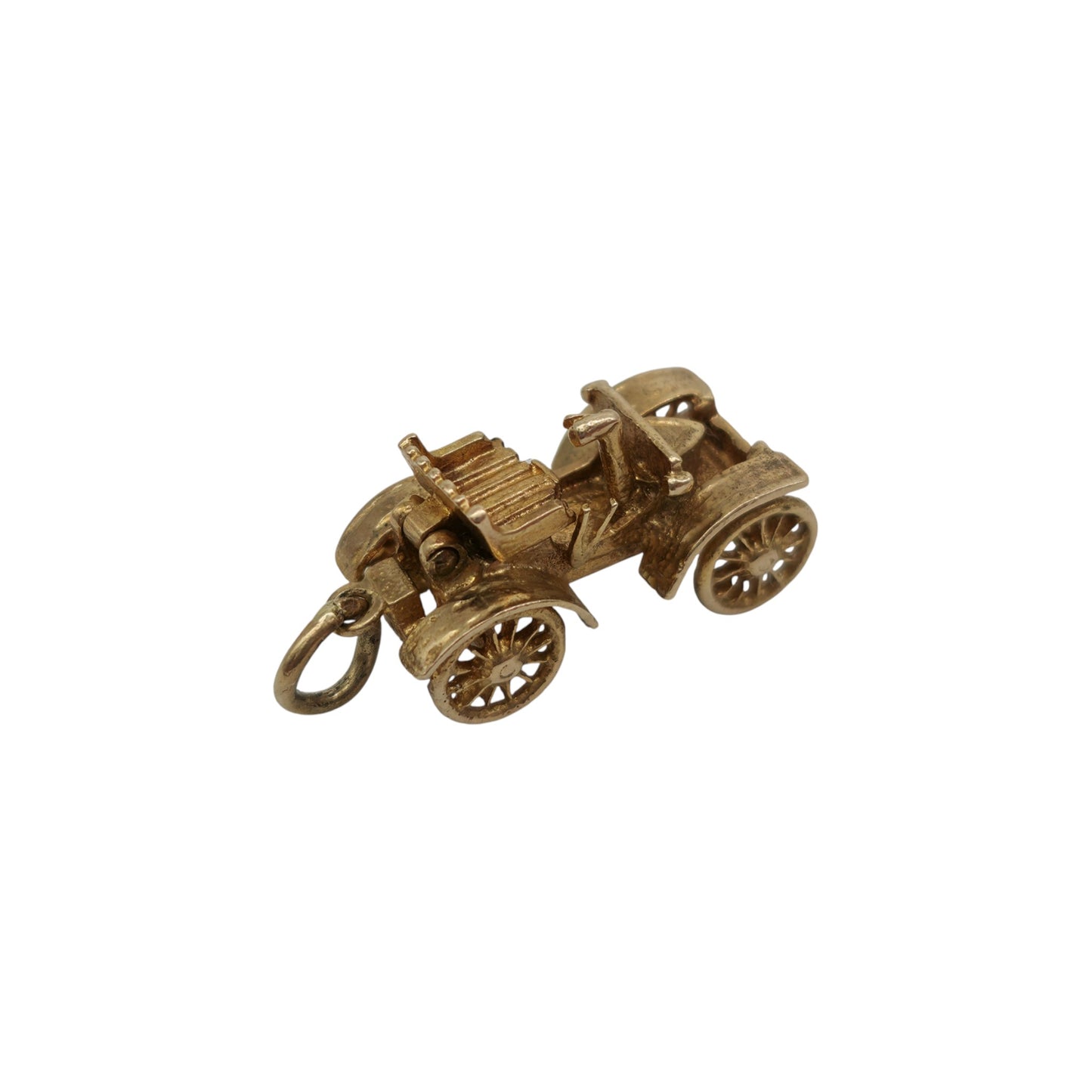 9ct 375 Yellow Gold Classic Car Opening Charm 1970 L 1.9 cm 3.3 g.