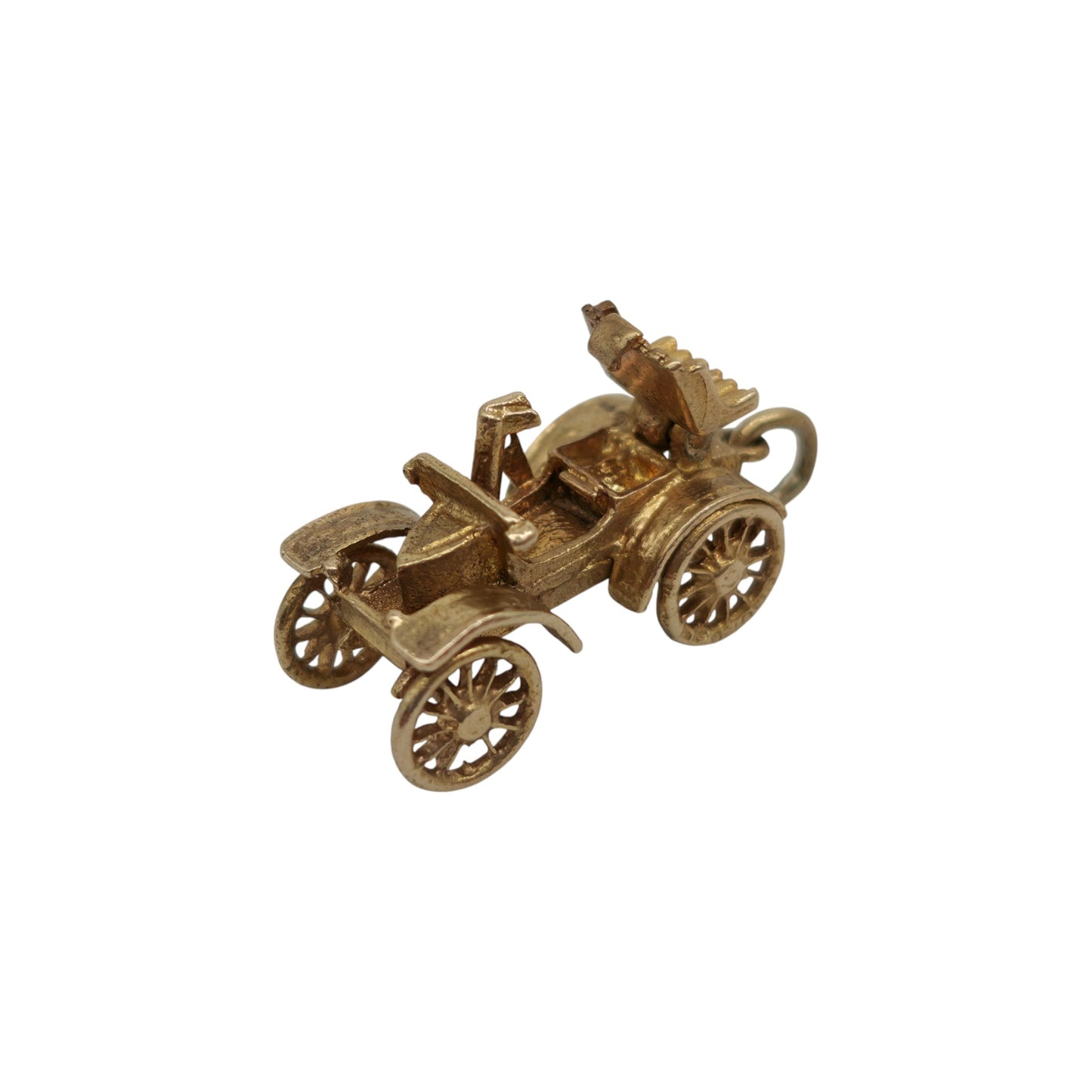 9ct 375 Yellow Gold Classic Car Opening Charm 1970 L 1.9 cm 3.3 g.