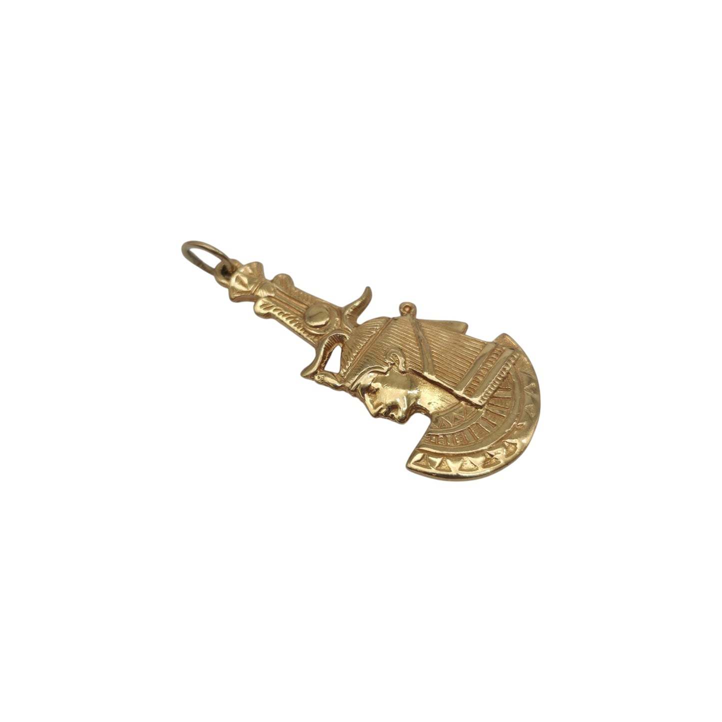 9ct Yellow Gold Cleopatra Charm L 2.9 cm 3.2 g.
