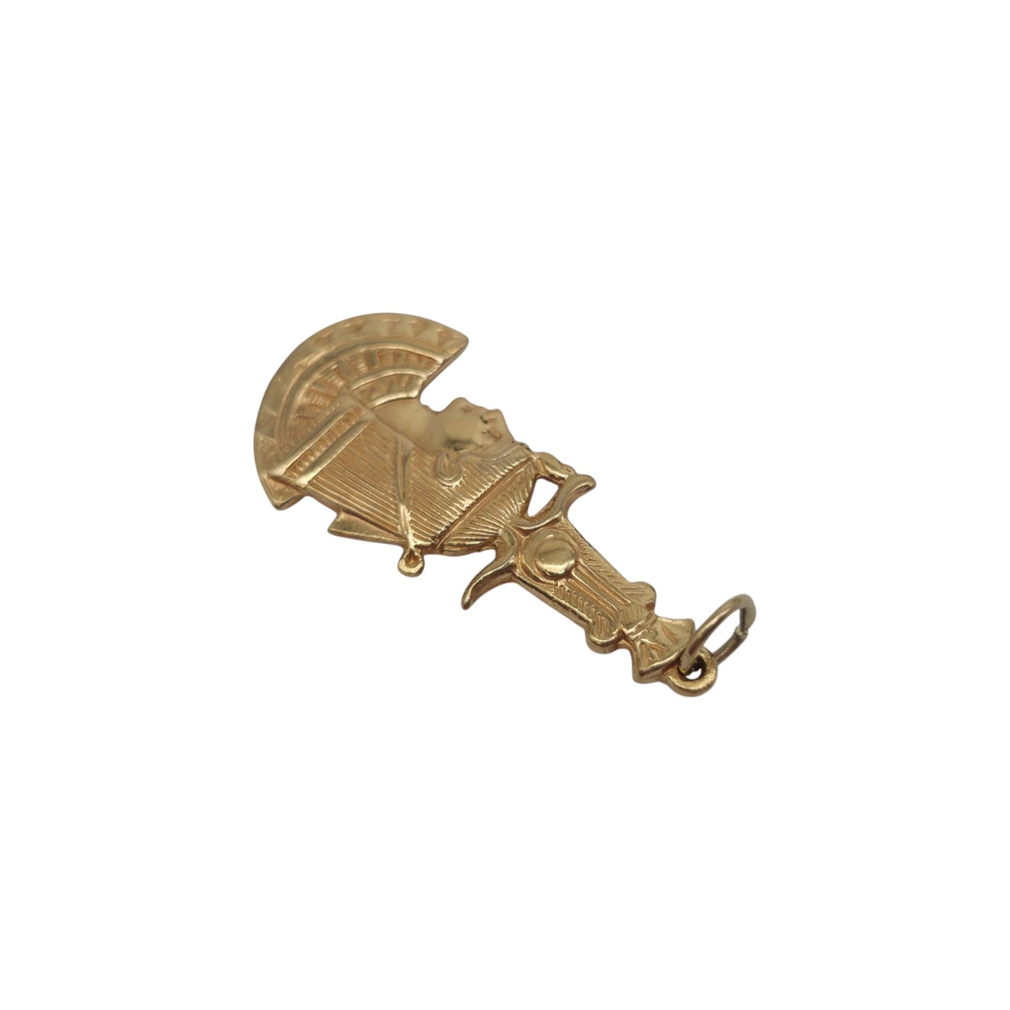 9ct Yellow Gold Cleopatra Charm L 2.9 cm 3.2 g.