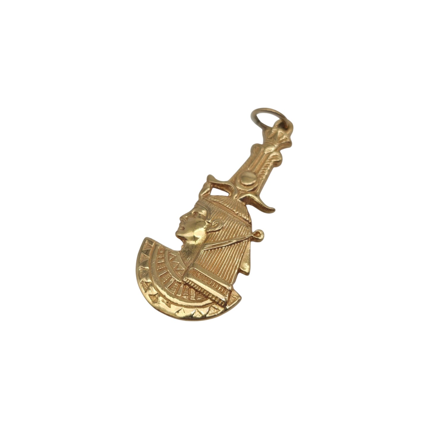 9ct Yellow Gold Cleopatra Charm L 2.9 cm 3.2 g.