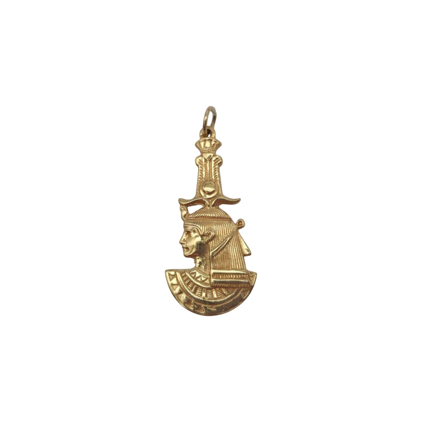 9ct Yellow Gold Cleopatra Charm L 2.9 cm 3.2 g.