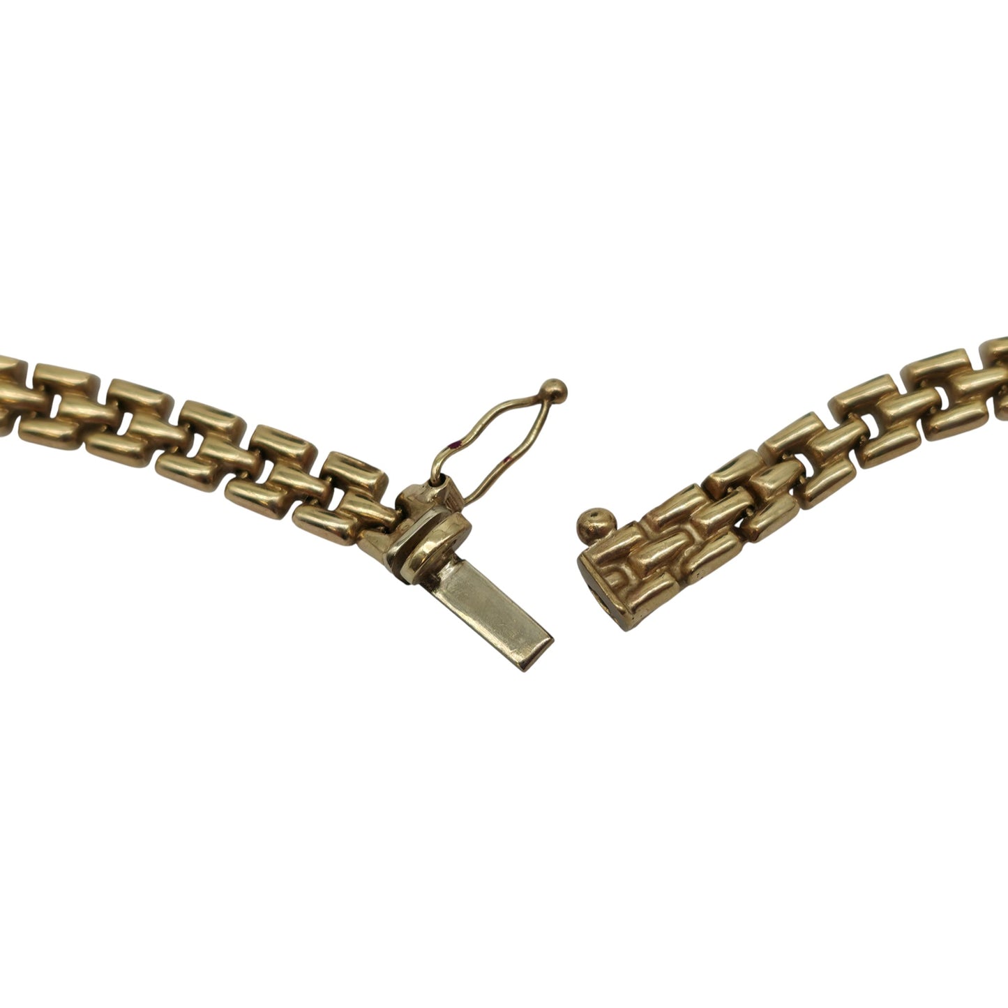 9ct 375 Yellow Gold Cleopatra Fringe Necklace L 42.1 cm 17.5 g.