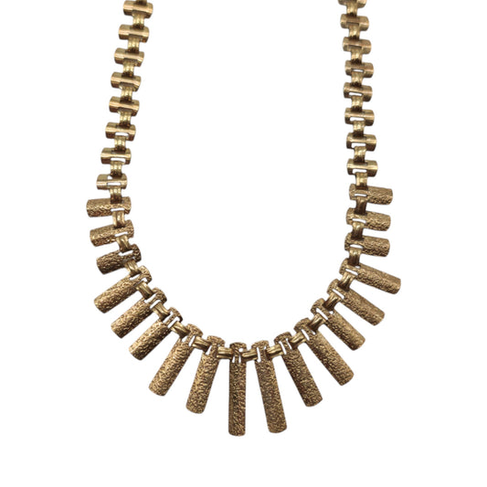 pre-owned 9ct gold Cleopatra Fringe Necklace.