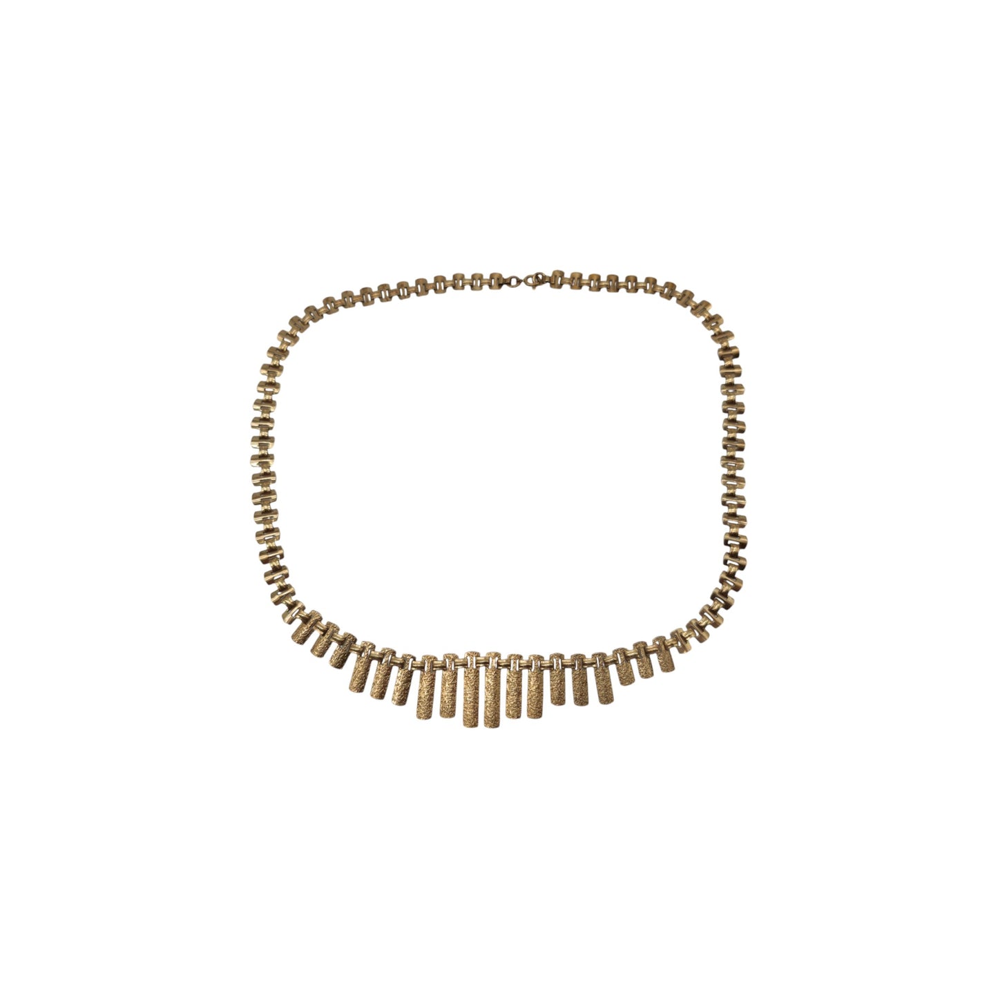 9ct 375 Yellow Gold Cleopatra Necklace 1978 L 45.1 cm 12.3 g.