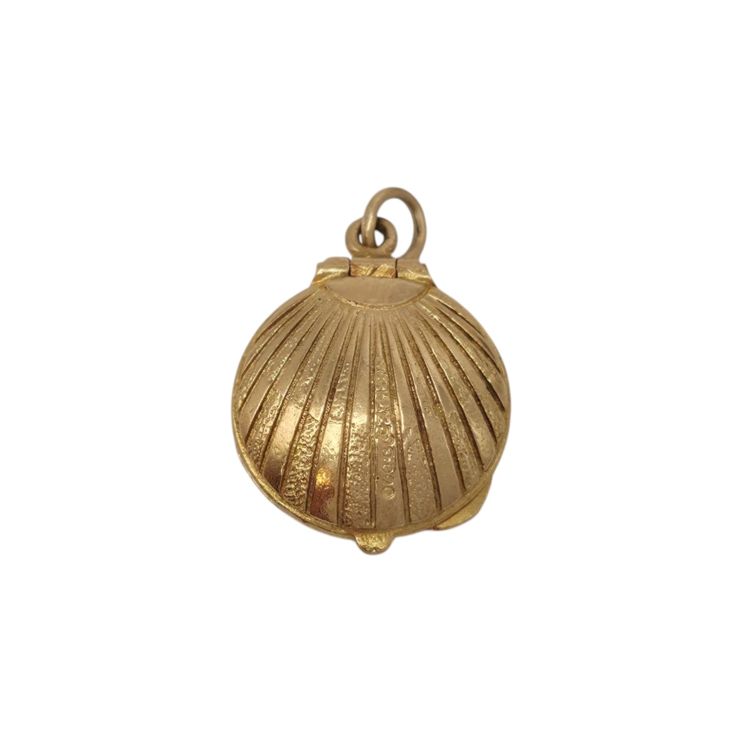 9ct 375 Yellow Gold Compact Opening Charm 1962 L 1.6 cm 3.2 g.