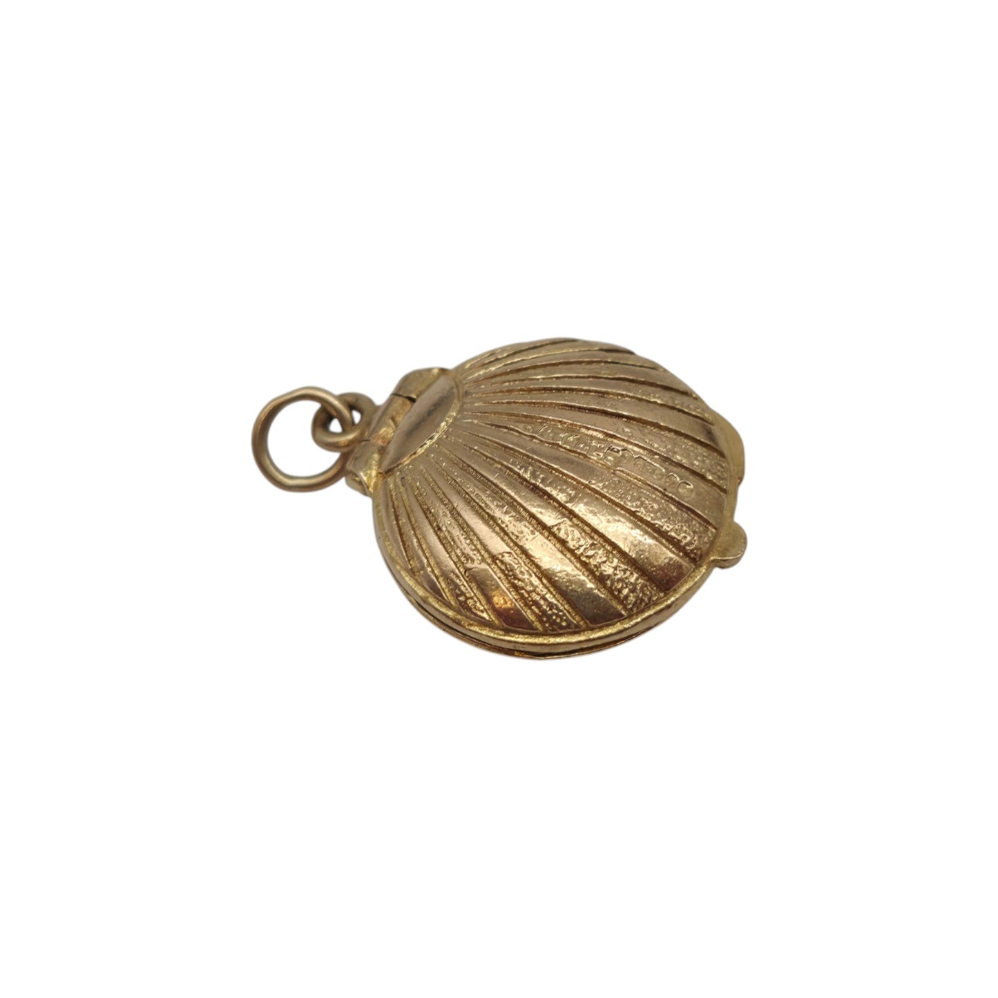 9ct 375 Yellow Gold Compact Opening Charm 1962 L 1.6 cm 3.2 g.