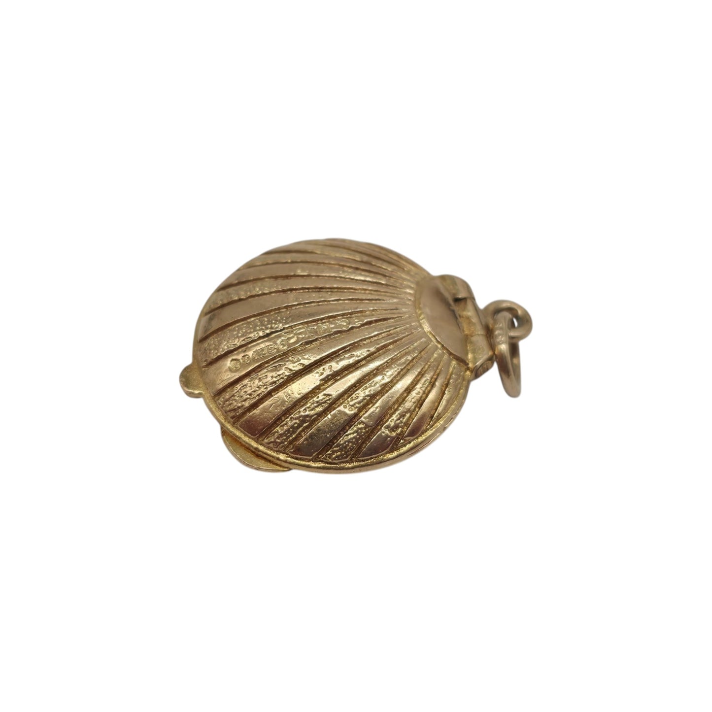 9ct 375 Yellow Gold Compact Opening Charm 1962 L 1.6 cm 3.2 g.
