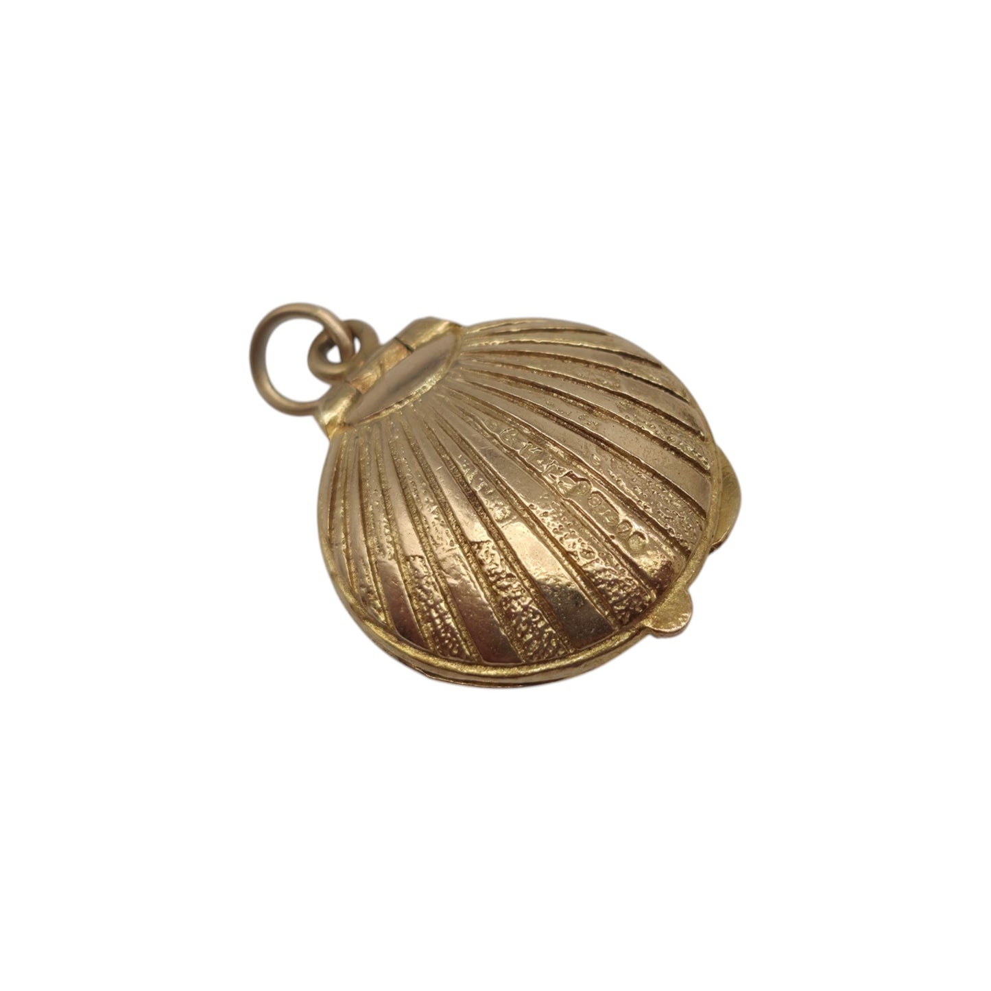9ct 375 Yellow Gold Compact Opening Charm 1962 L 1.6 cm 3.2 g.