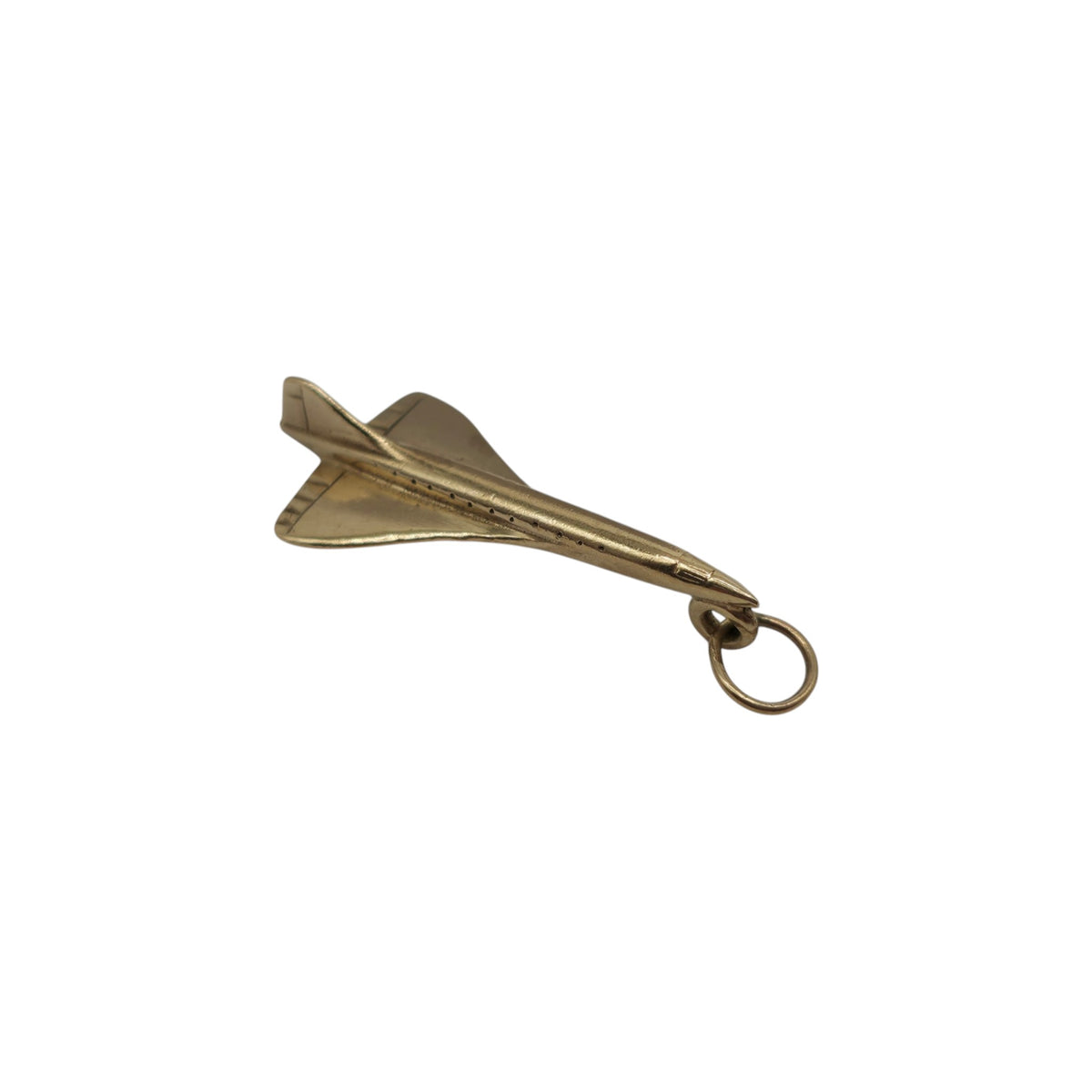 9ct 375 Yellow Gold Concorde Charm 1976 L 2.3 cm 1.5 g.