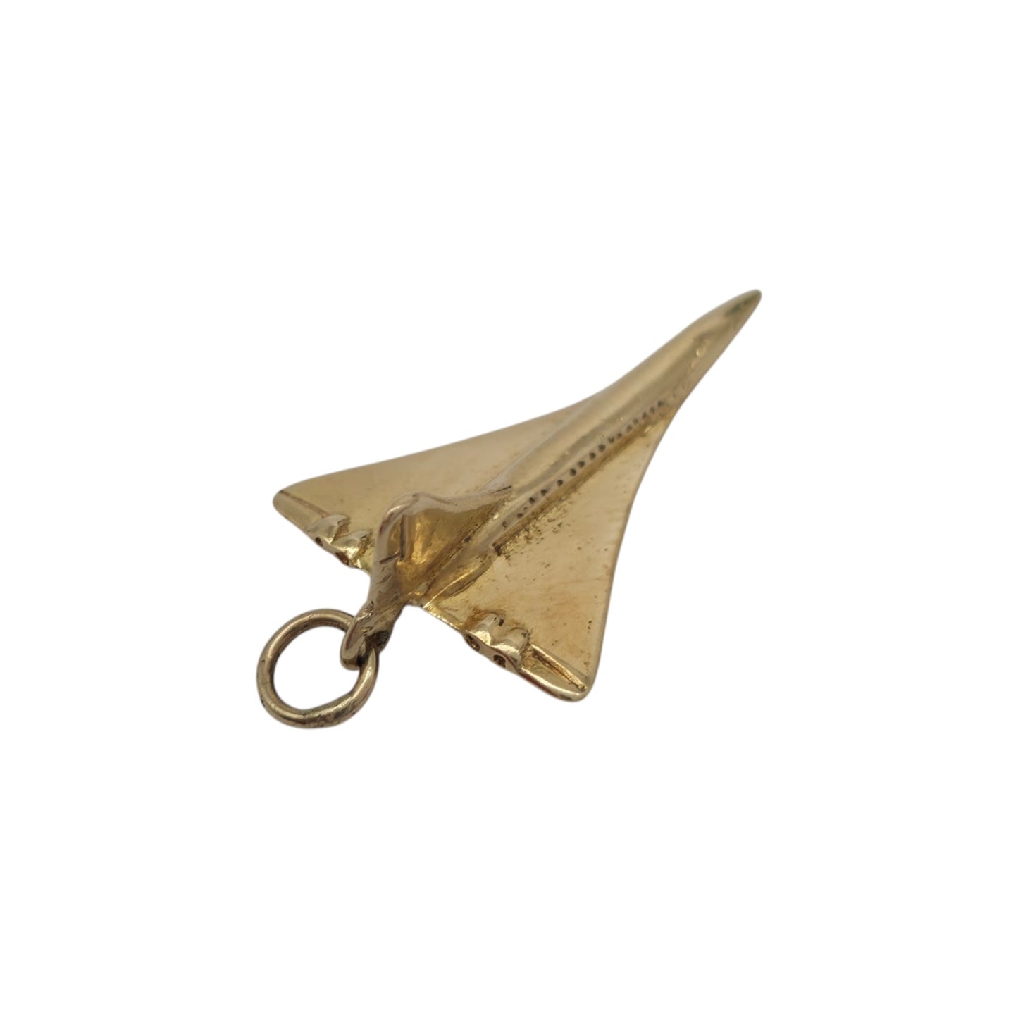 9ct 375 Yellow Gold Concorde Charm 1978 L 2.3 cm 2.0 g.