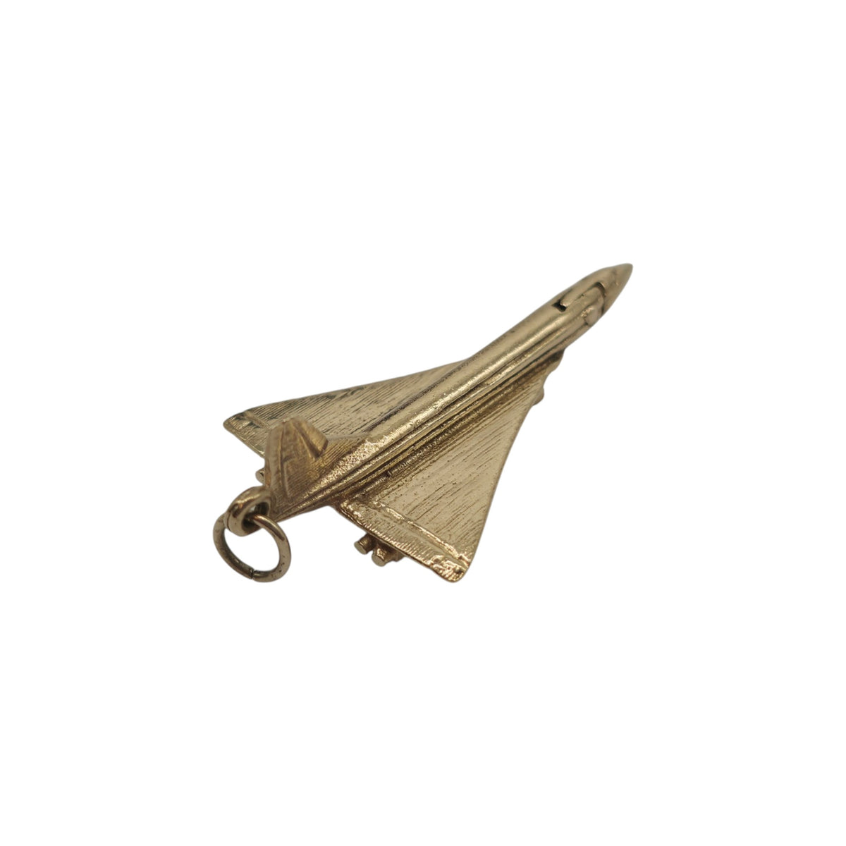 Heavy 9ct 375 Yellow Gold Articulated Concorde Charm 1978 L 3.7 cm 6.0 g.