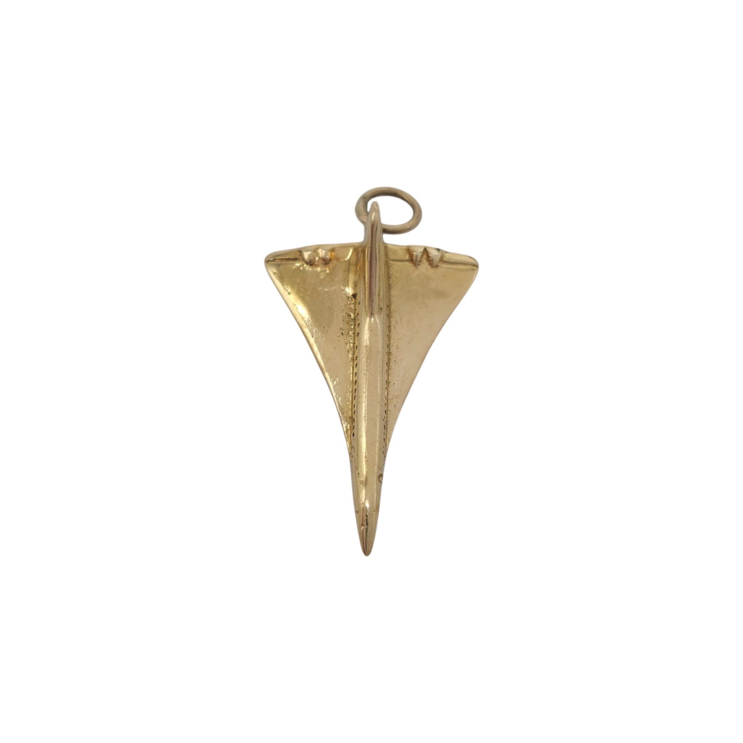 9ct 375 Yellow Gold Concorde Charm 1978 L 2.3 cm 2.0 g.