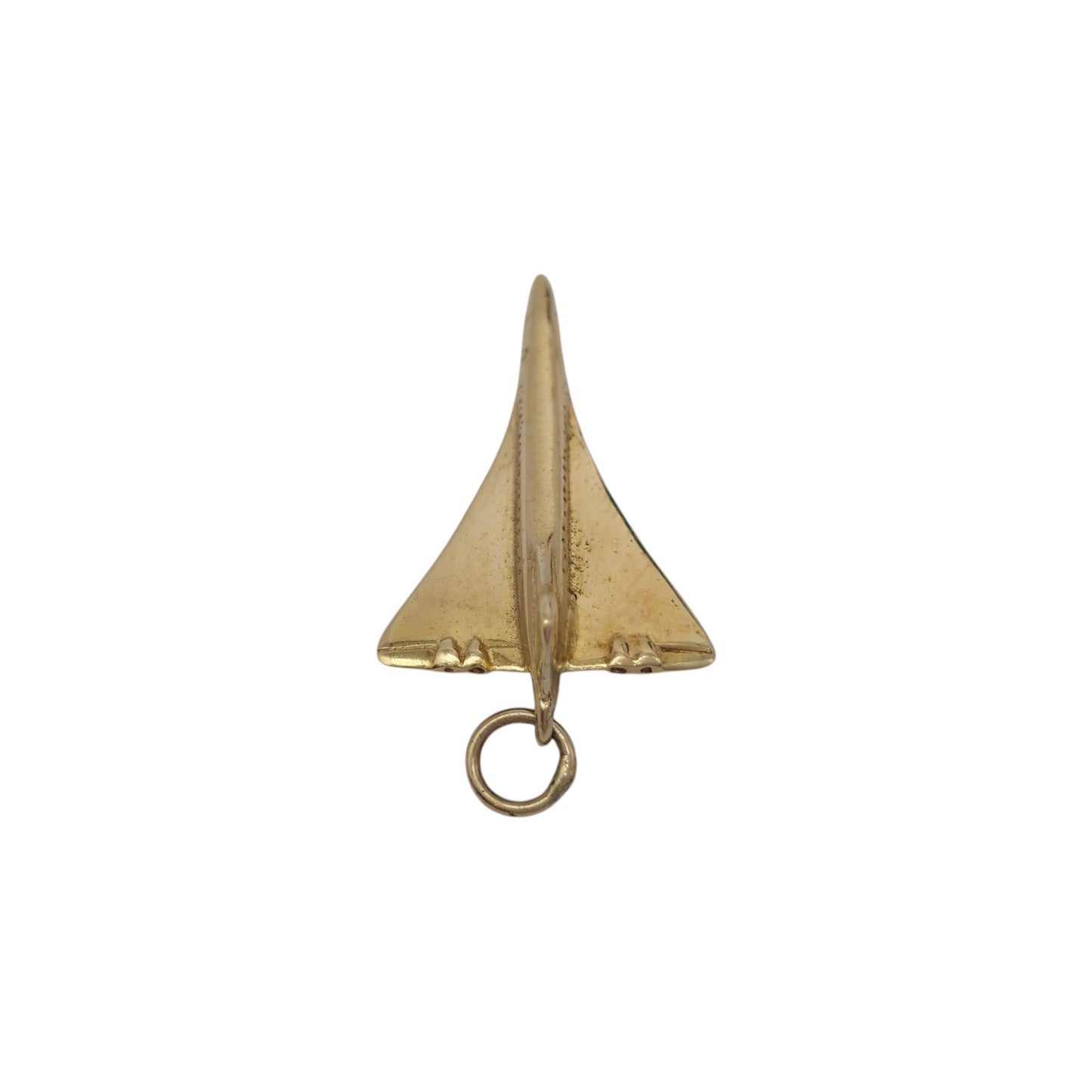 9ct 375 Yellow Gold Concorde Charm 1978 L 2.3 cm 2.0 g.